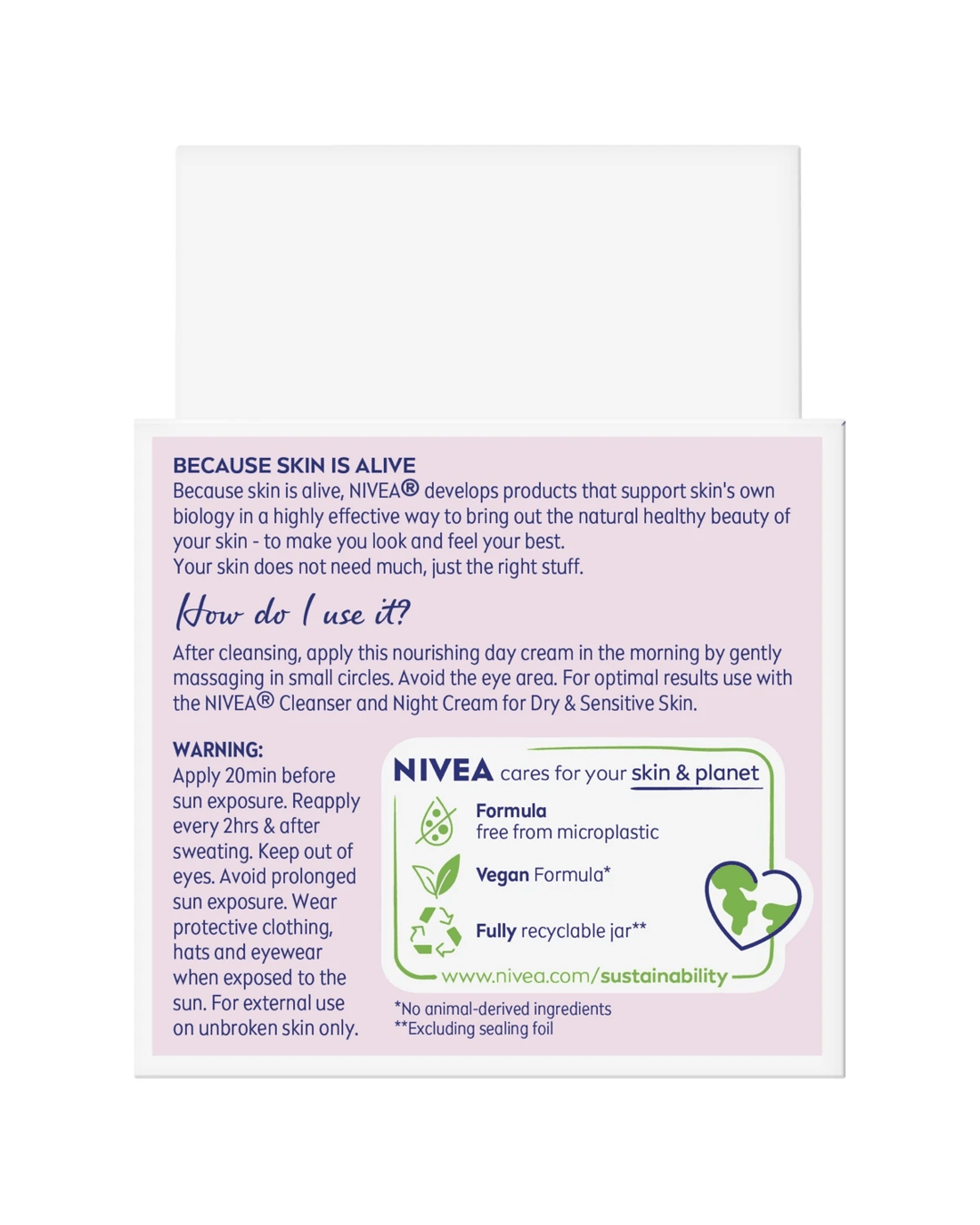 4 Nivea Nourishing Day Cream SPF 30 50ml - Natural Almond Oil, 4 of 9