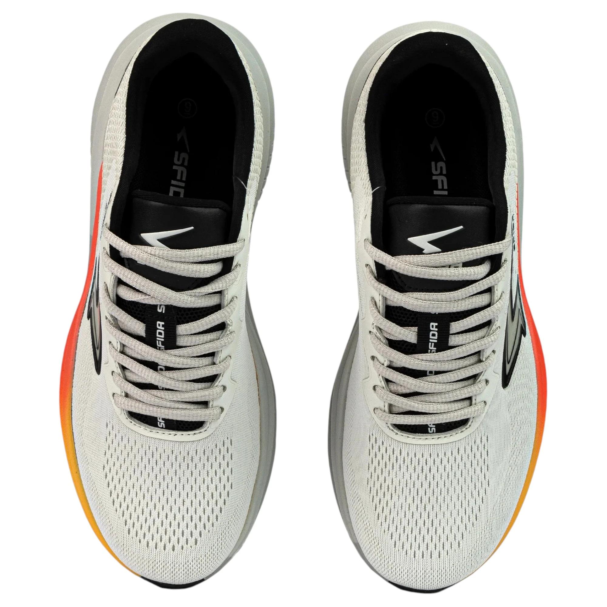 8 Sfida Mens Brazen Runner Athletic Shoes STONE/ORANGE, 8 of 8
