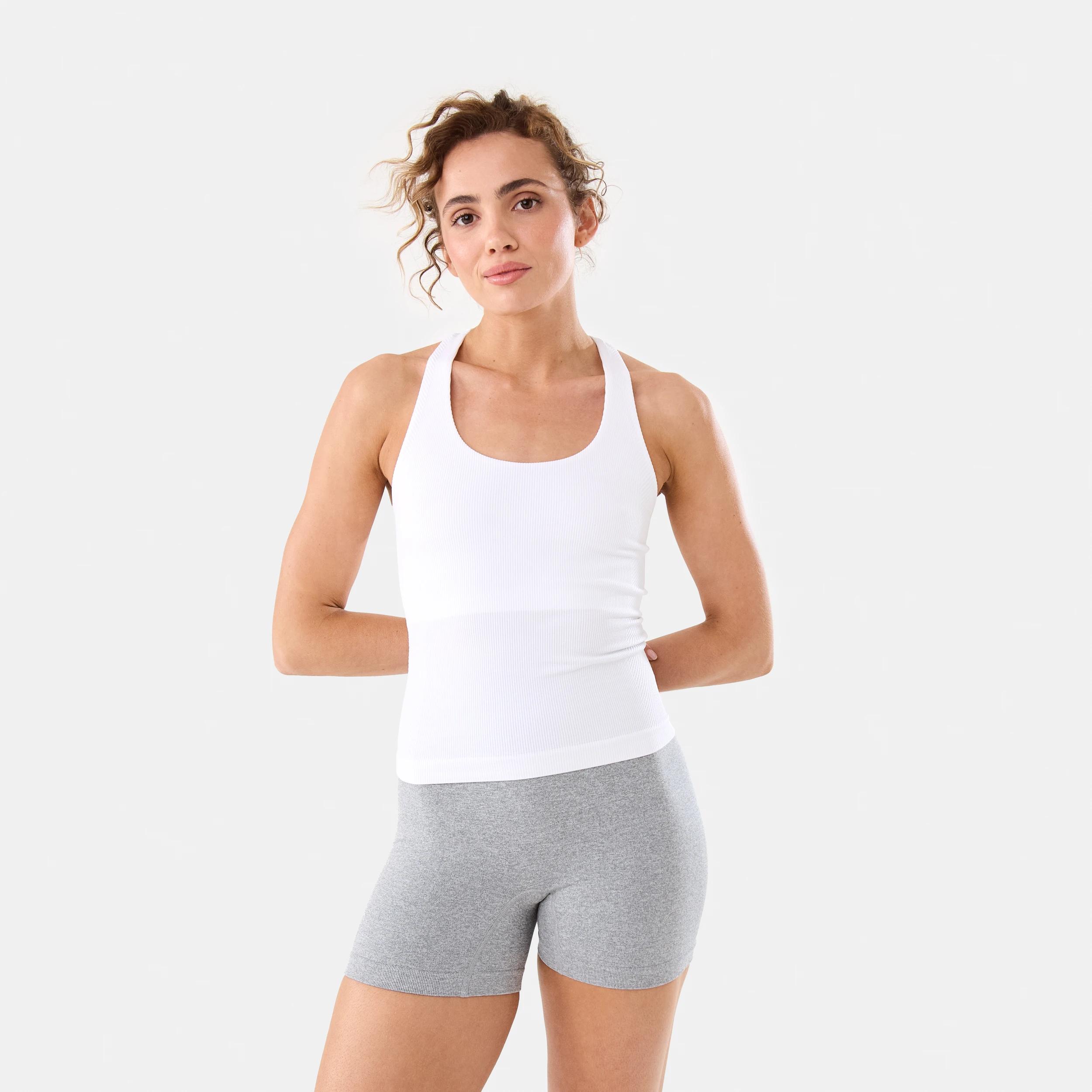 6 Active Womens Tape Bike Shorts SOFT GREY MARLE, 6 of 6