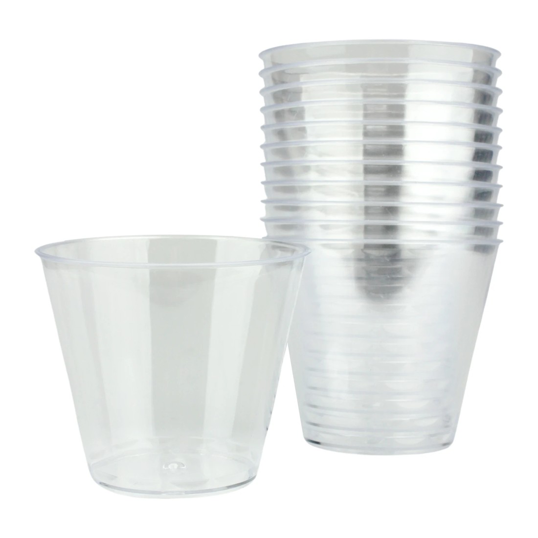 1 Magic Pro Clear Mini Plastic Round Dessert Cups 125ml (Pack of 12), 1 of 3