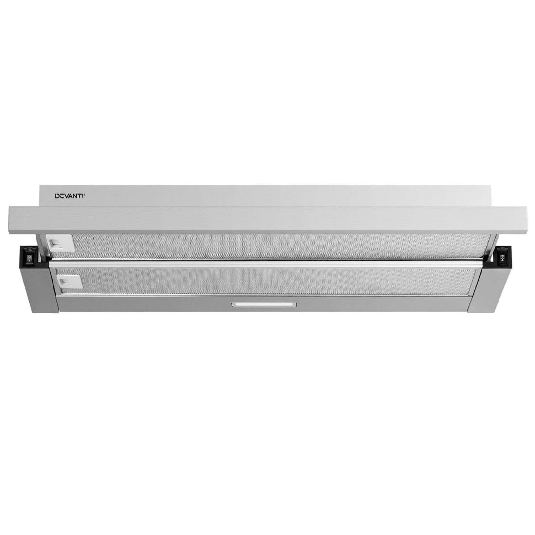 3 Devanti 900mm Range Hood 90cm Slide out Rangehood Stainless Steel - Silver, 3 of 6
