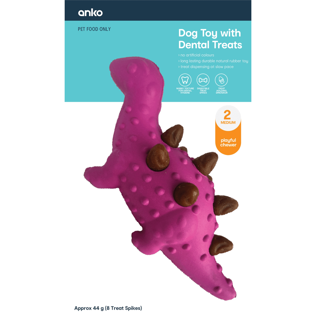 1 Pet Toy Chew 2-in-1 Dinosaur - Large, 1 of 5