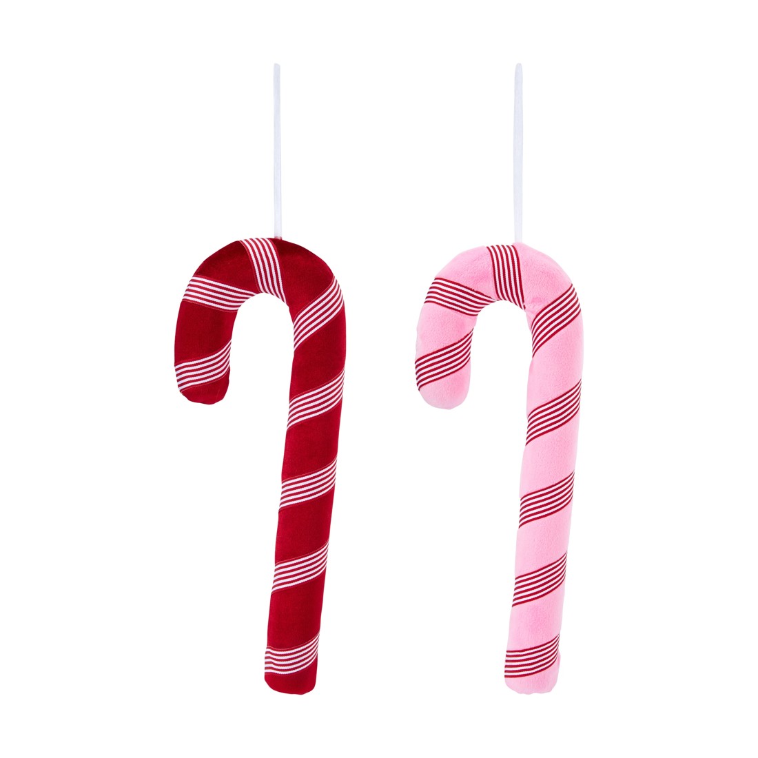 1 Large Fabric Candy Cane Decoration - Assorted, 1 of 5