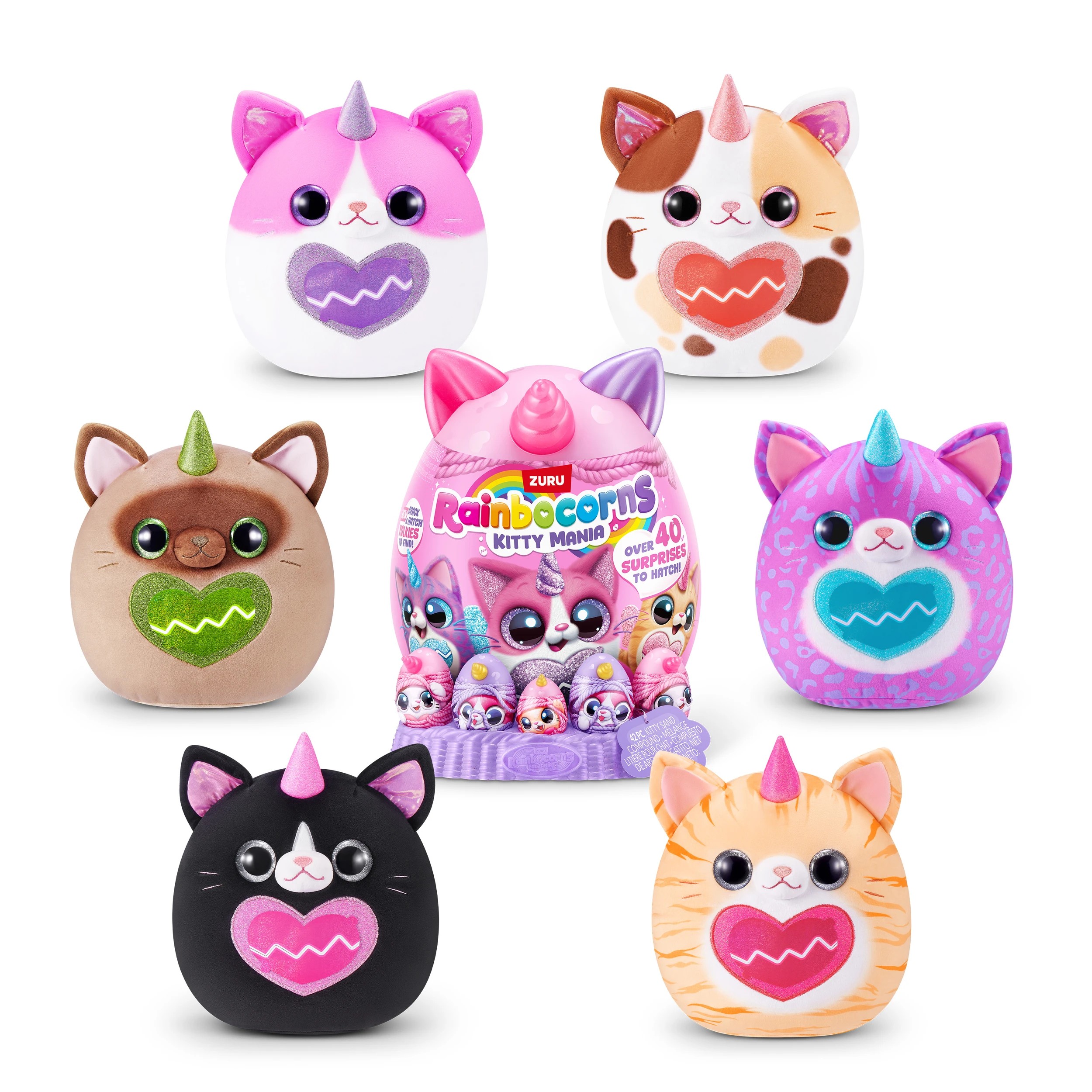 1 42 Piece Zuru Rainbocorns Kitty Mania Playset - Assorted, 1 of 6