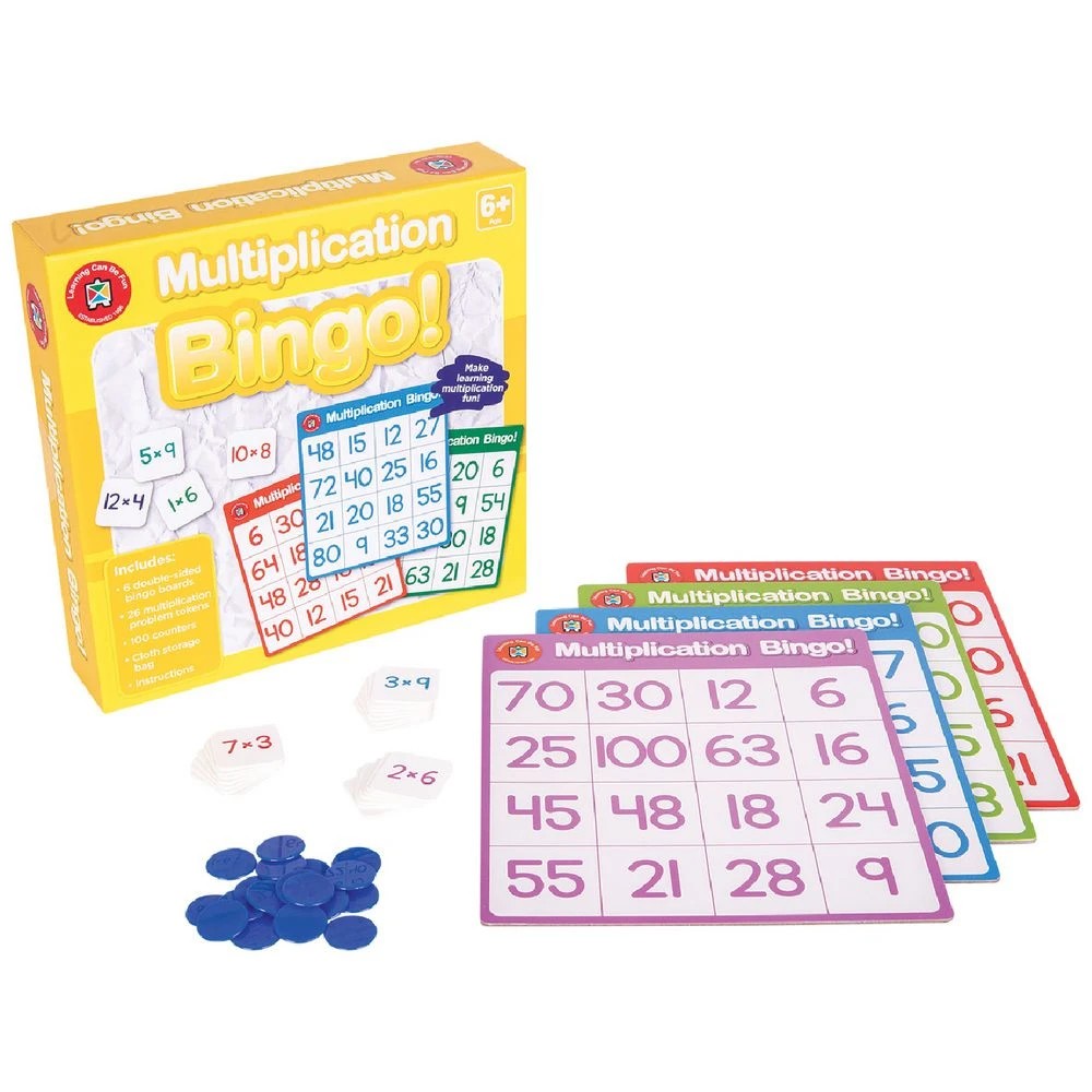 2 Learning Can Be Fun Multiplication Bingo, 2 of 2
