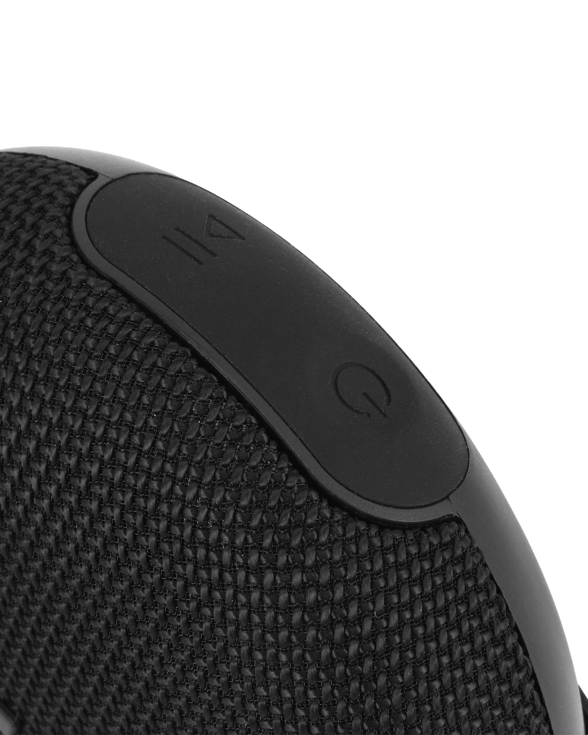 6 Portable Round Speaker - Black, 6 of 9