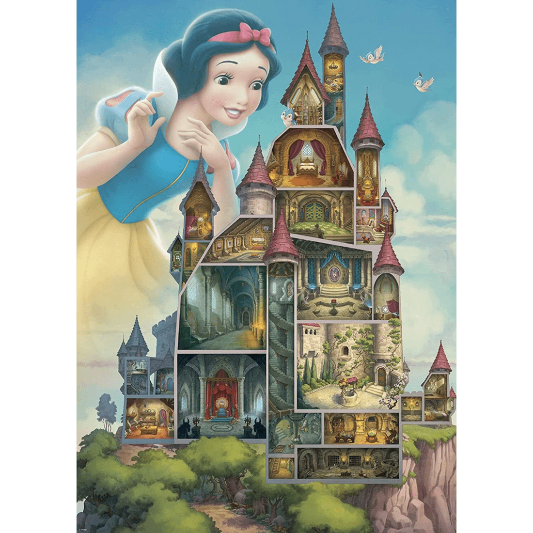 2 Ravensburger Disney Castles Collection Snow White 1000 Piece Jigsaw Puzzle, 2 of 2