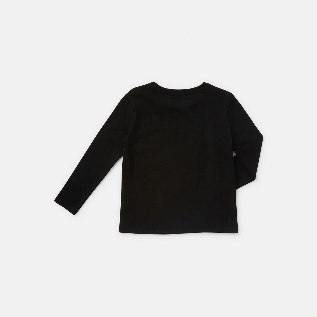 8 Long Sleeve Plain T-shirt Black, 8 of 8