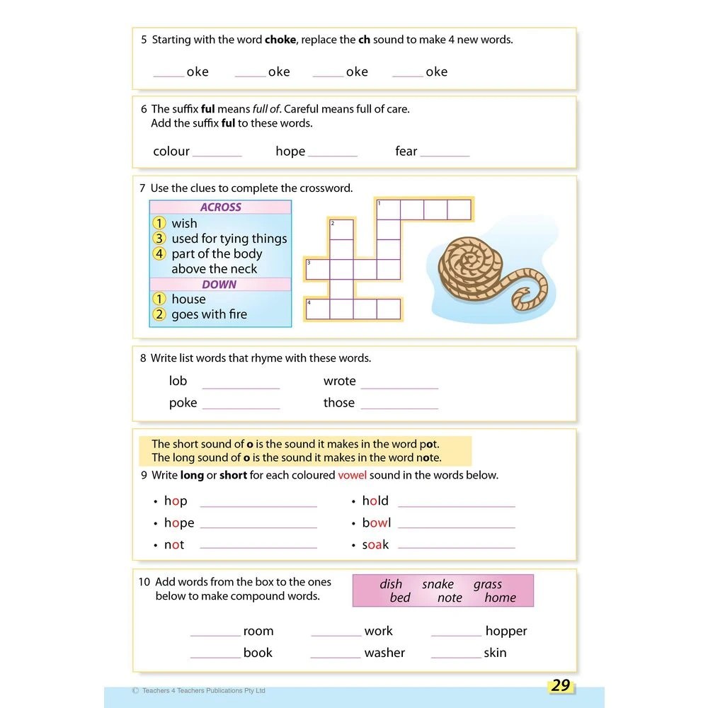 4 Spelling Conventions Book 2, 4 of 4