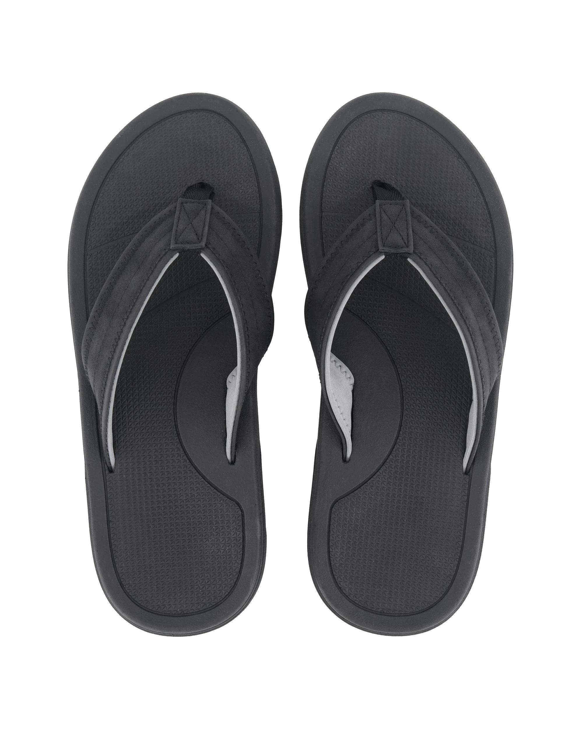 2 Wide Strap Thongs Black, 2 of 3