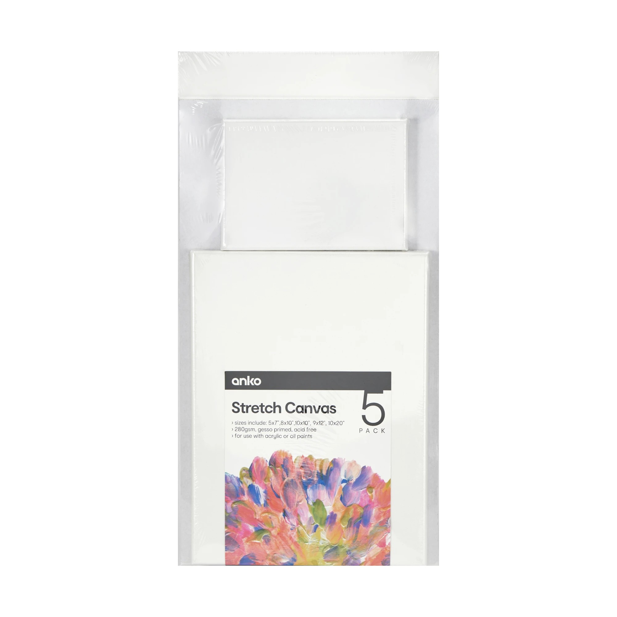 1 5 Pack Stretch Canvas Set, 1 of 3