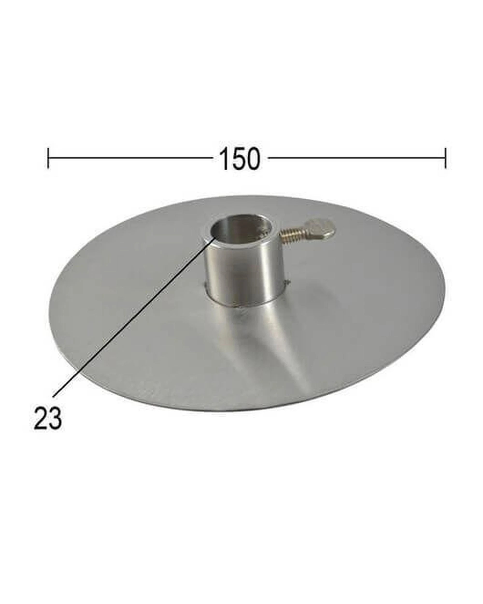 10 Flaming Coals 2x Souvlaki Gyros Disc and Plate - 22mm Round Collar, 10 of 10