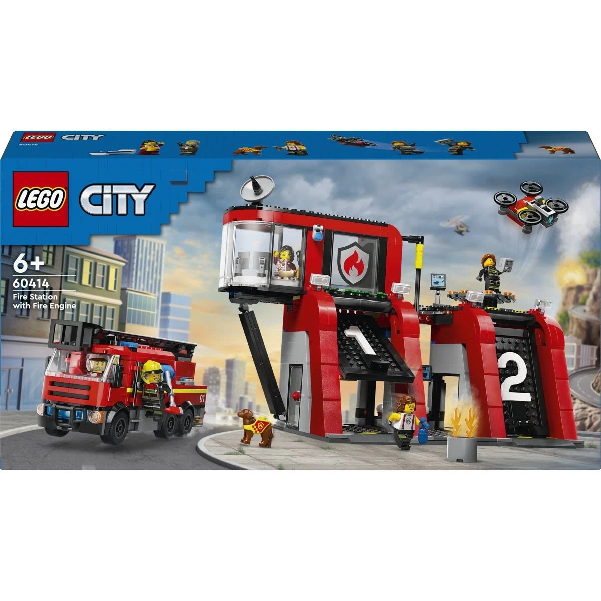 1 LEGO City Fire Station with Fire Truck 60414, 1 of 11