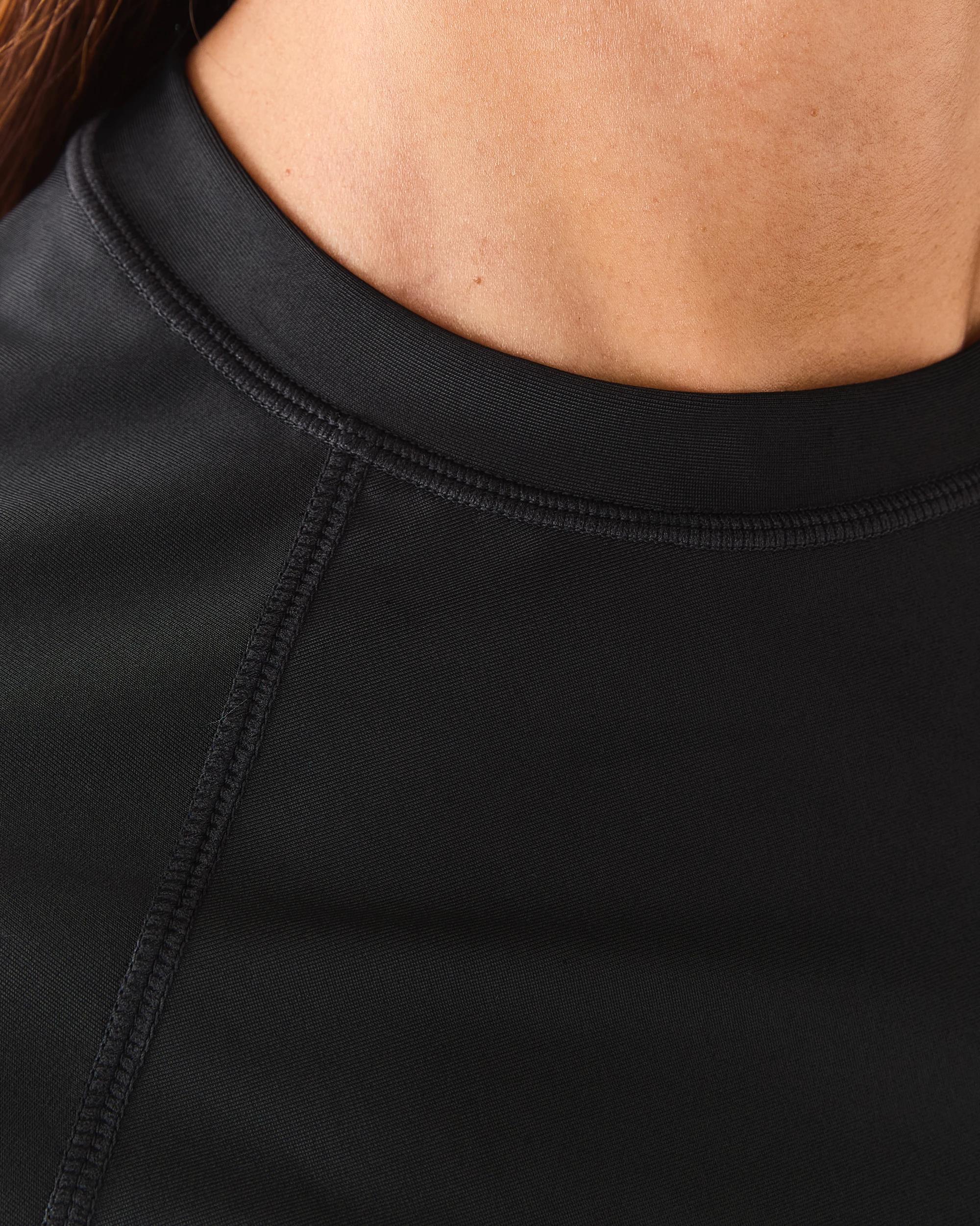 6 Short Sleeve Rash Vest Black, 6 of 7