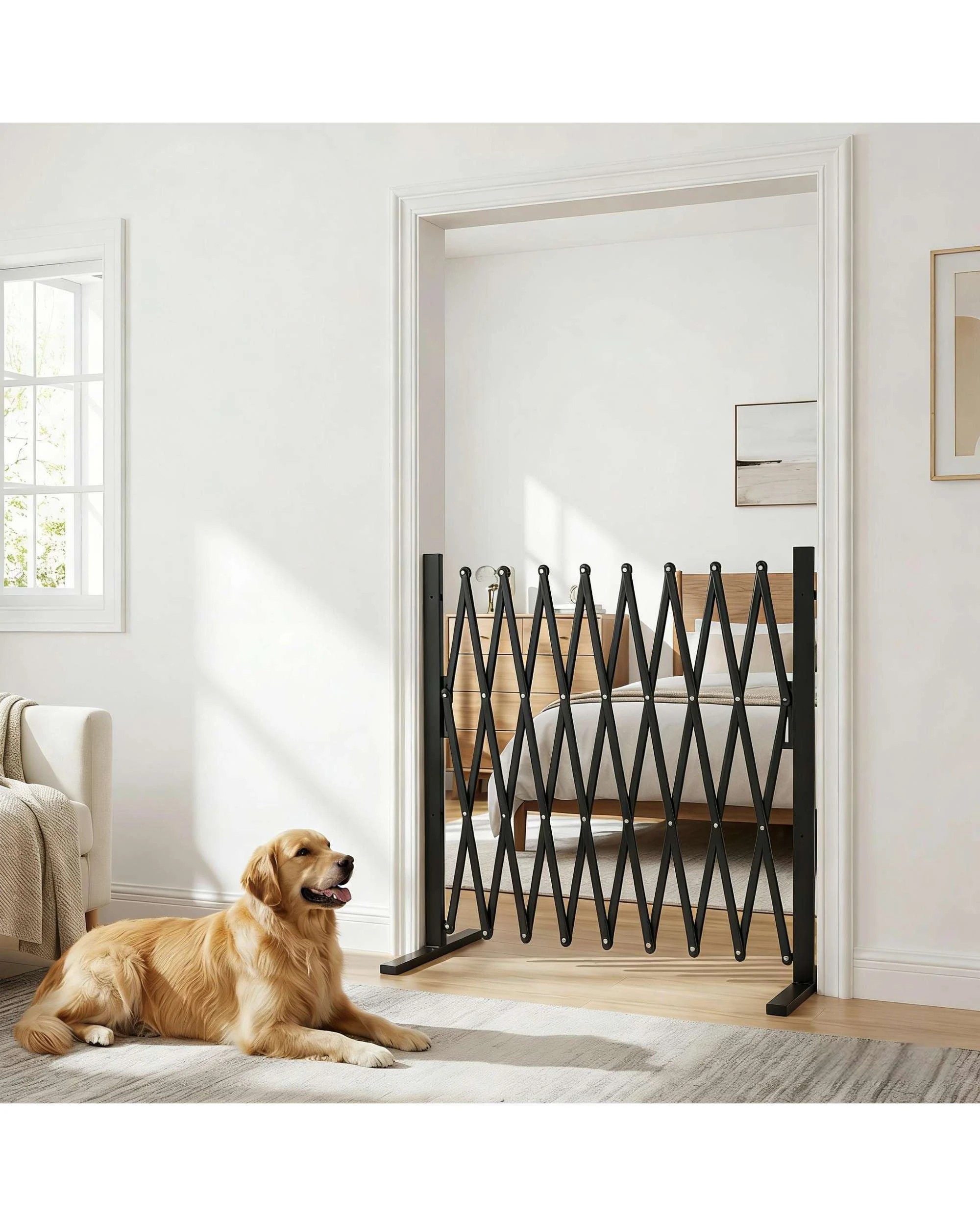 5 Advwin Expandable Barricade Folding Security Gate Safety Barricade, 5 of 7