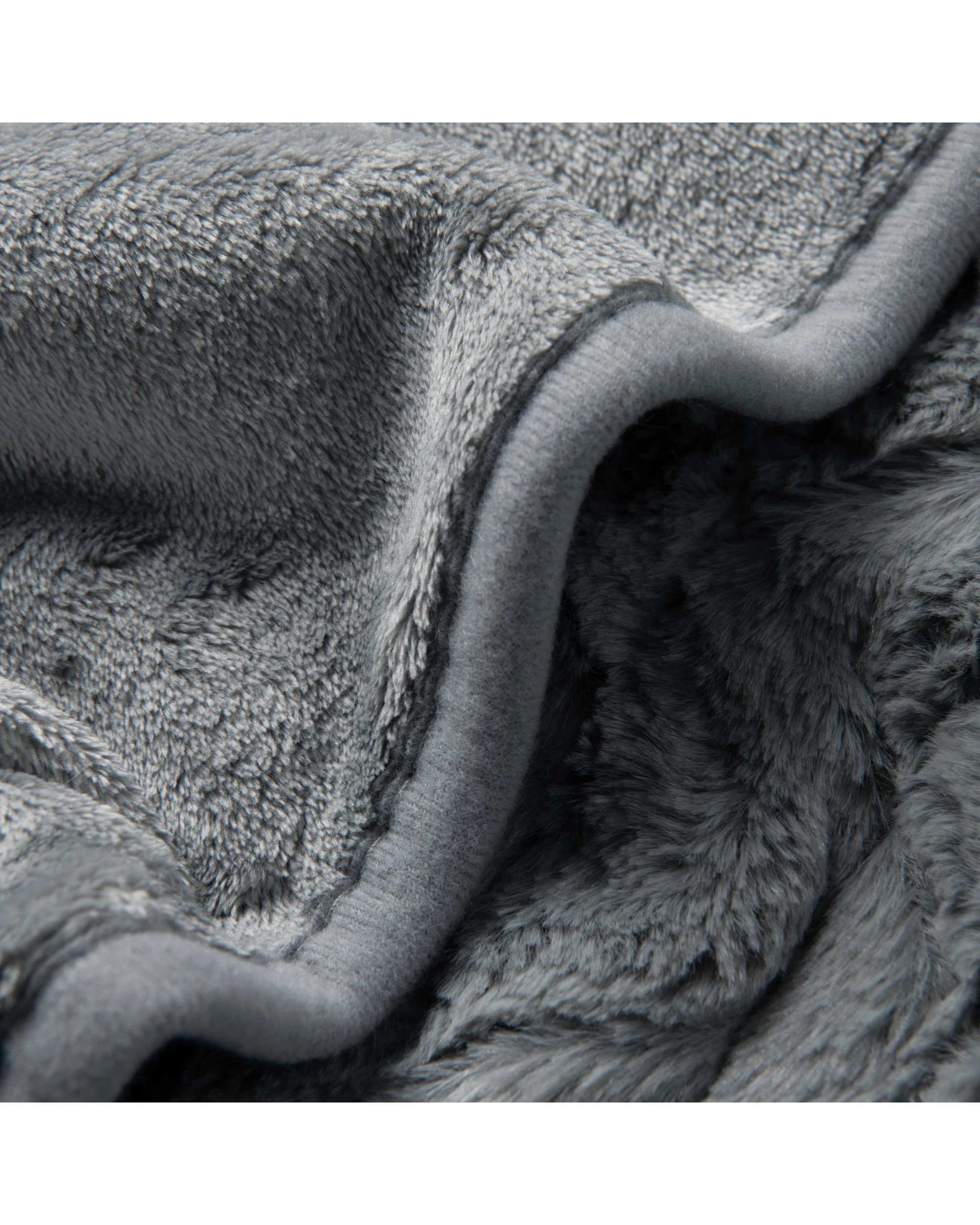 4 Dreamaker Felix 500gsm Faux Fur Heated Throw 130x160cm - Silver, 4 of 7