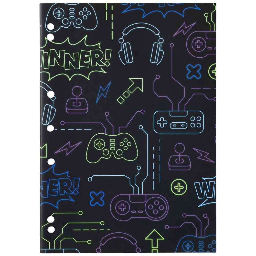 4 Studymate A4 Recycled Binder Books Geometric 5 Pack, 4 of 8