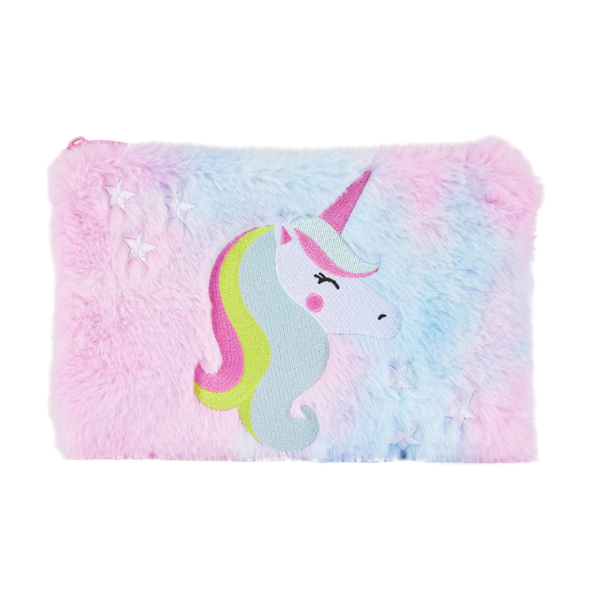 1 Fluffy Pencil Case - Unicorn, 1 of 7