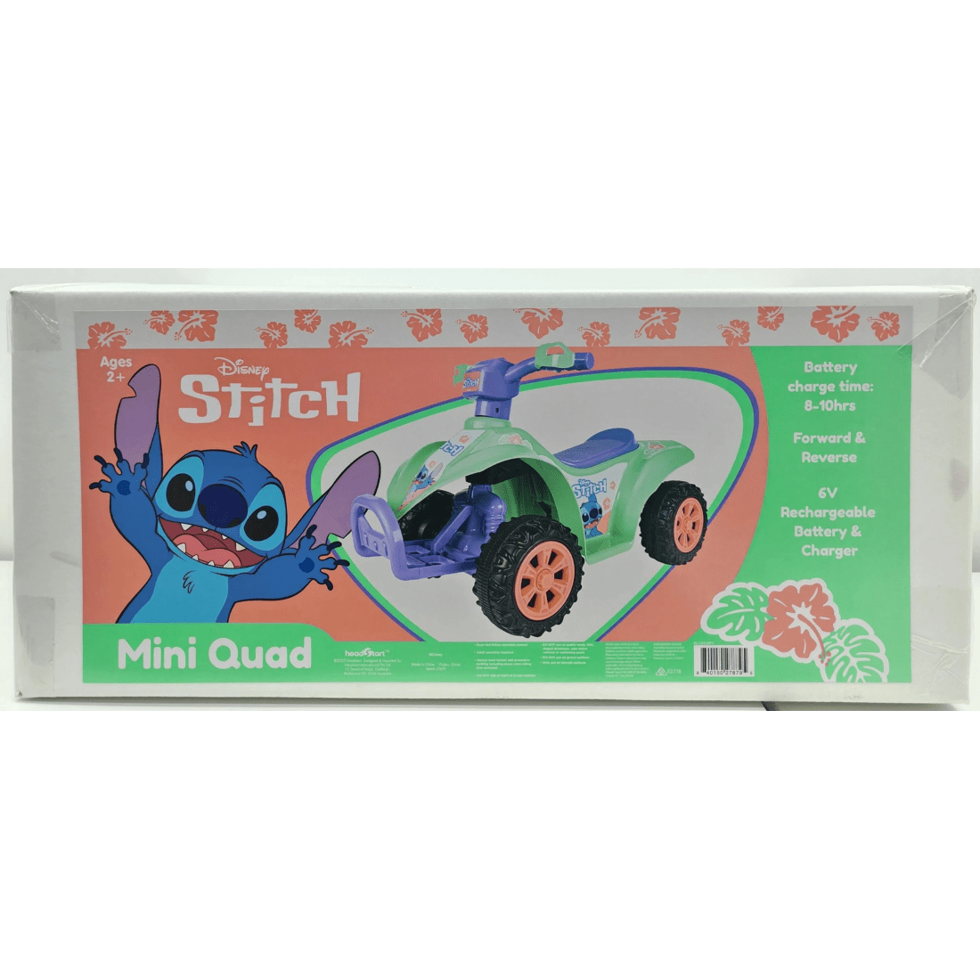 2 Disney Stitch 6V Mini Quad Bike Ride On - Multi, 2 of 4