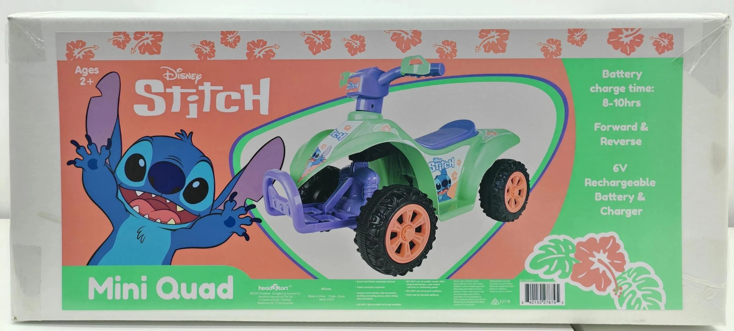 2 Disney Stitch 6V Mini Quad Bike Ride On - Multi, 2 of 4