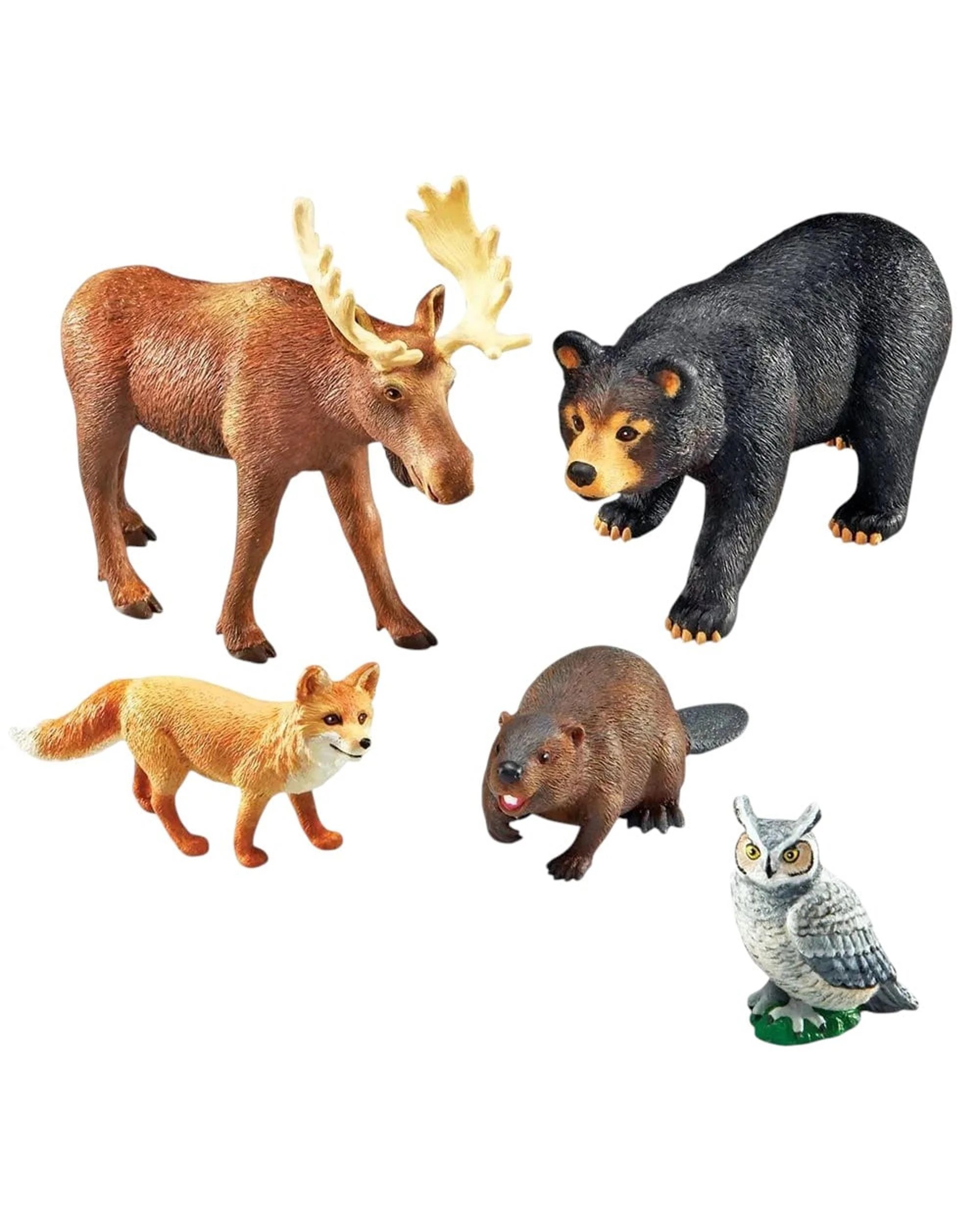 3 Learning Resources Jumbo Forest Animals Set of 5, 3 of 6