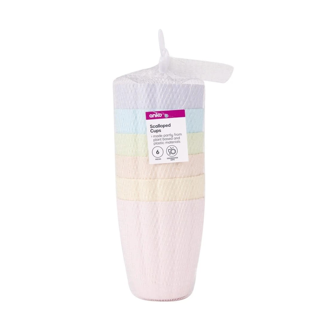 6 6 Piece Scalloped Cups, 6 of 6