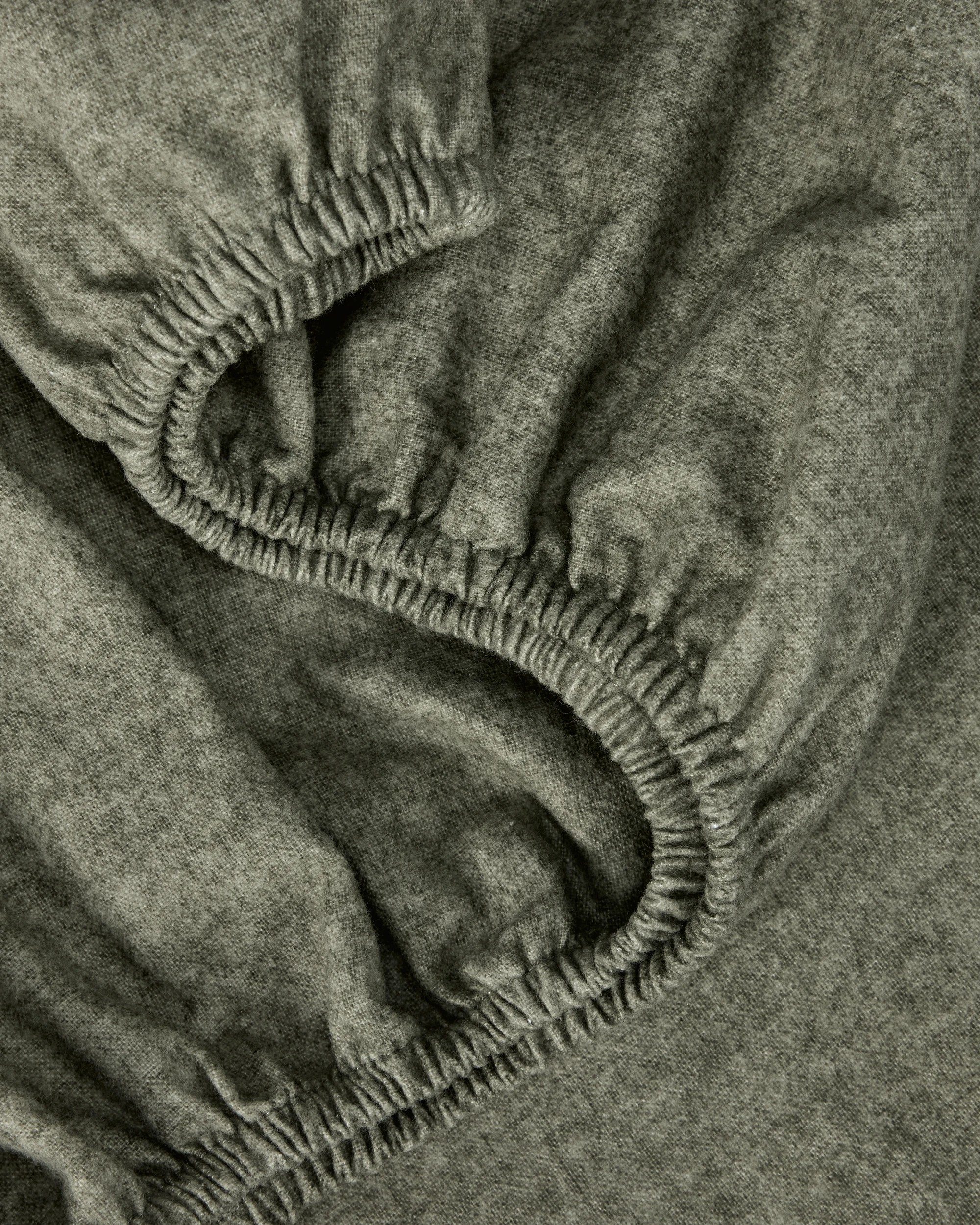 3 Marle Cotton Flannelette Sheet Set - King Bed, Green, 3 of 7