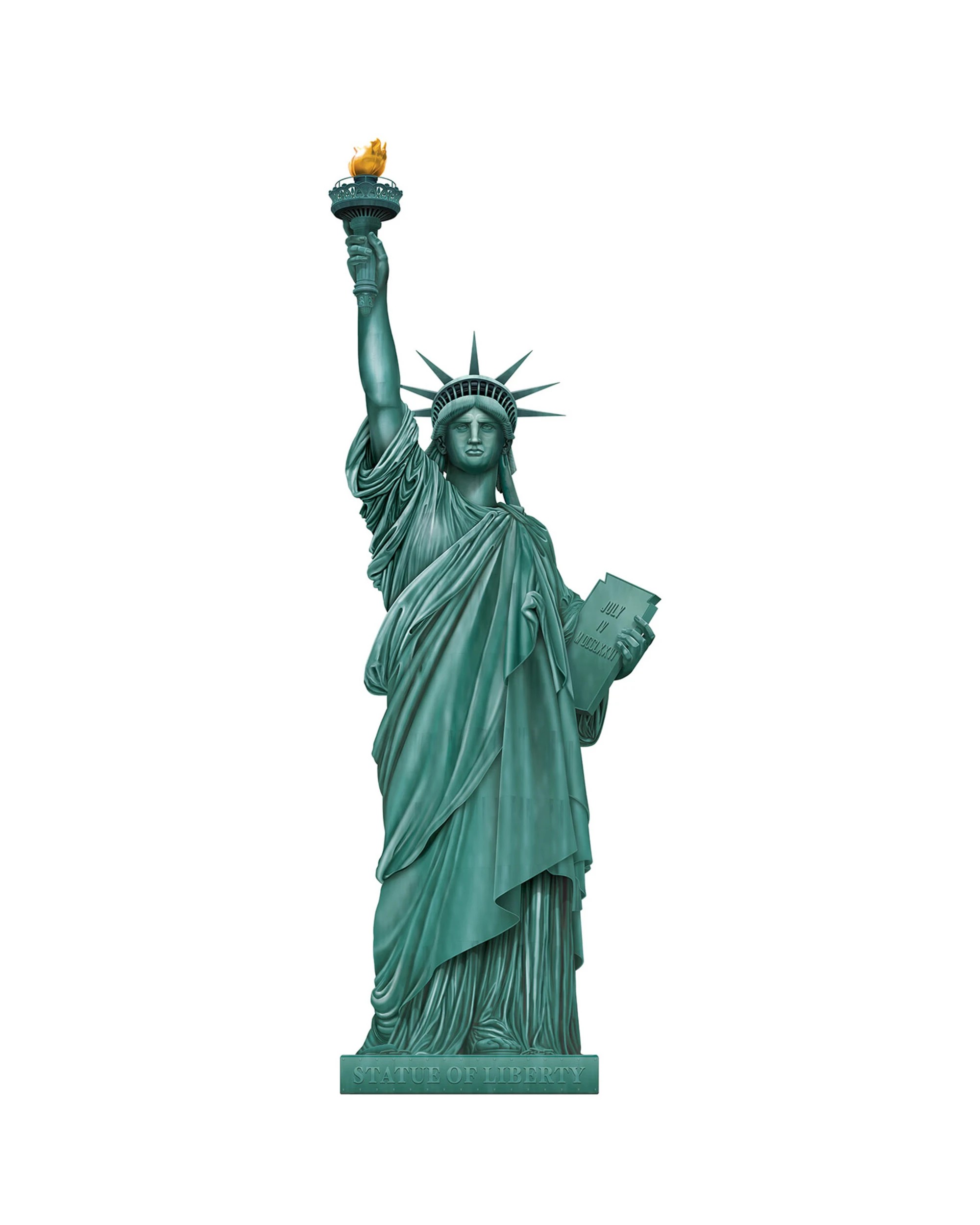 1 Beistle Statue of Liberty Jointed Wall Cutout Decoration, 1 of 1