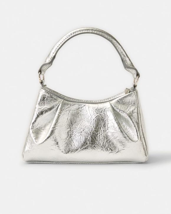 Metallic Top Handle Clutch