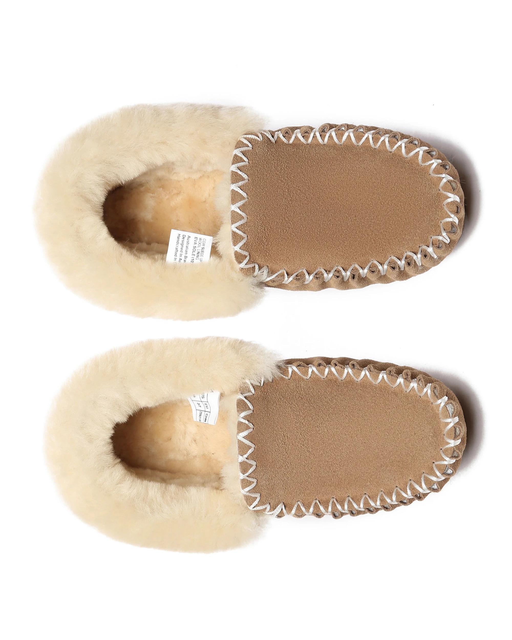 5 Everau Unisex PoPo Moccasins CHESTNUT, 5 of 5