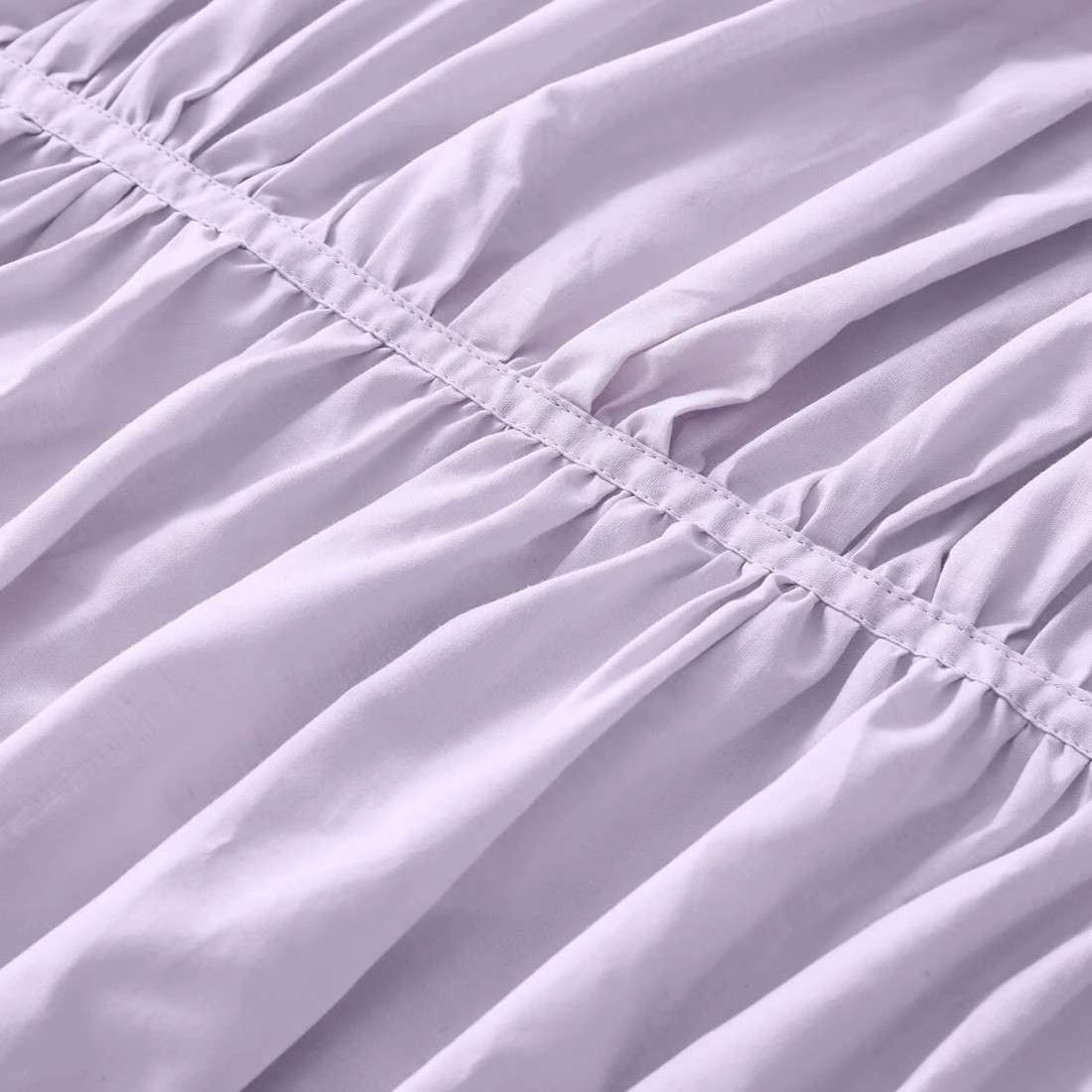 6 Arlo Cotton Quilt Cover Set - Single Bed, Lilac, 6 of 6