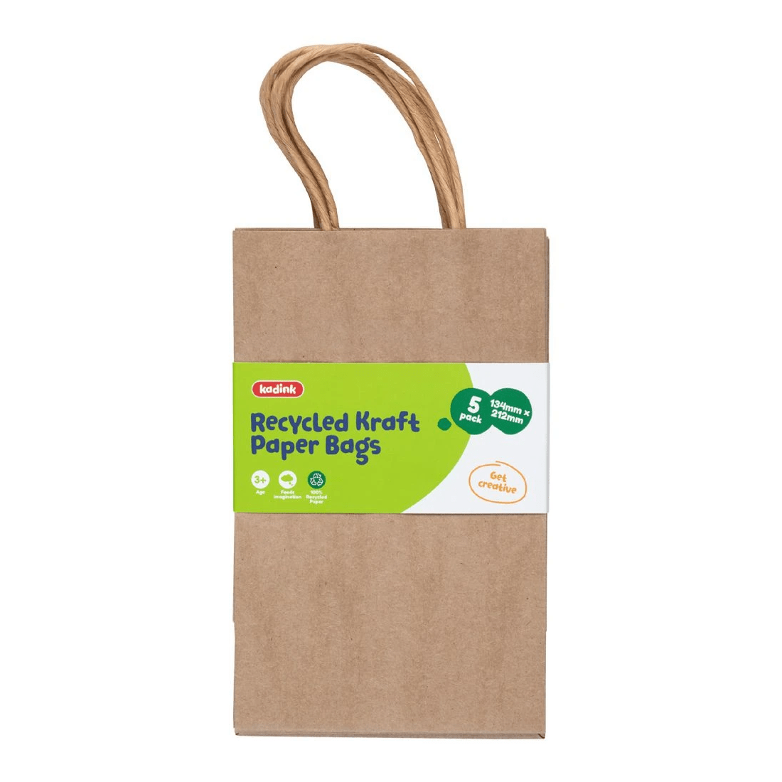 1 Kadink Kraft Paper Bags 5 Pack, 1 of 3