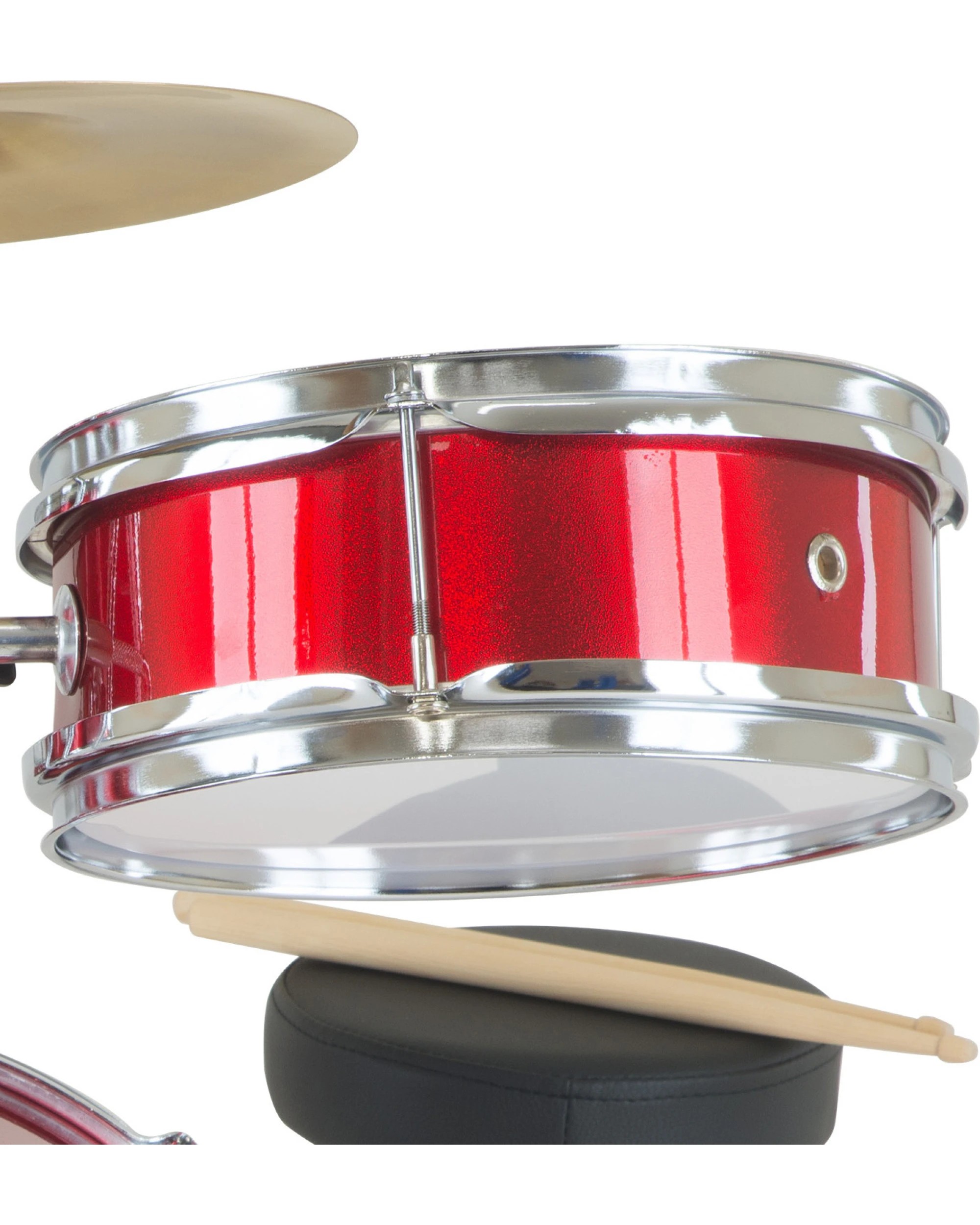 4 Karrera Kids 4pc Drum Set Kit in Red - Red, 4 of 7