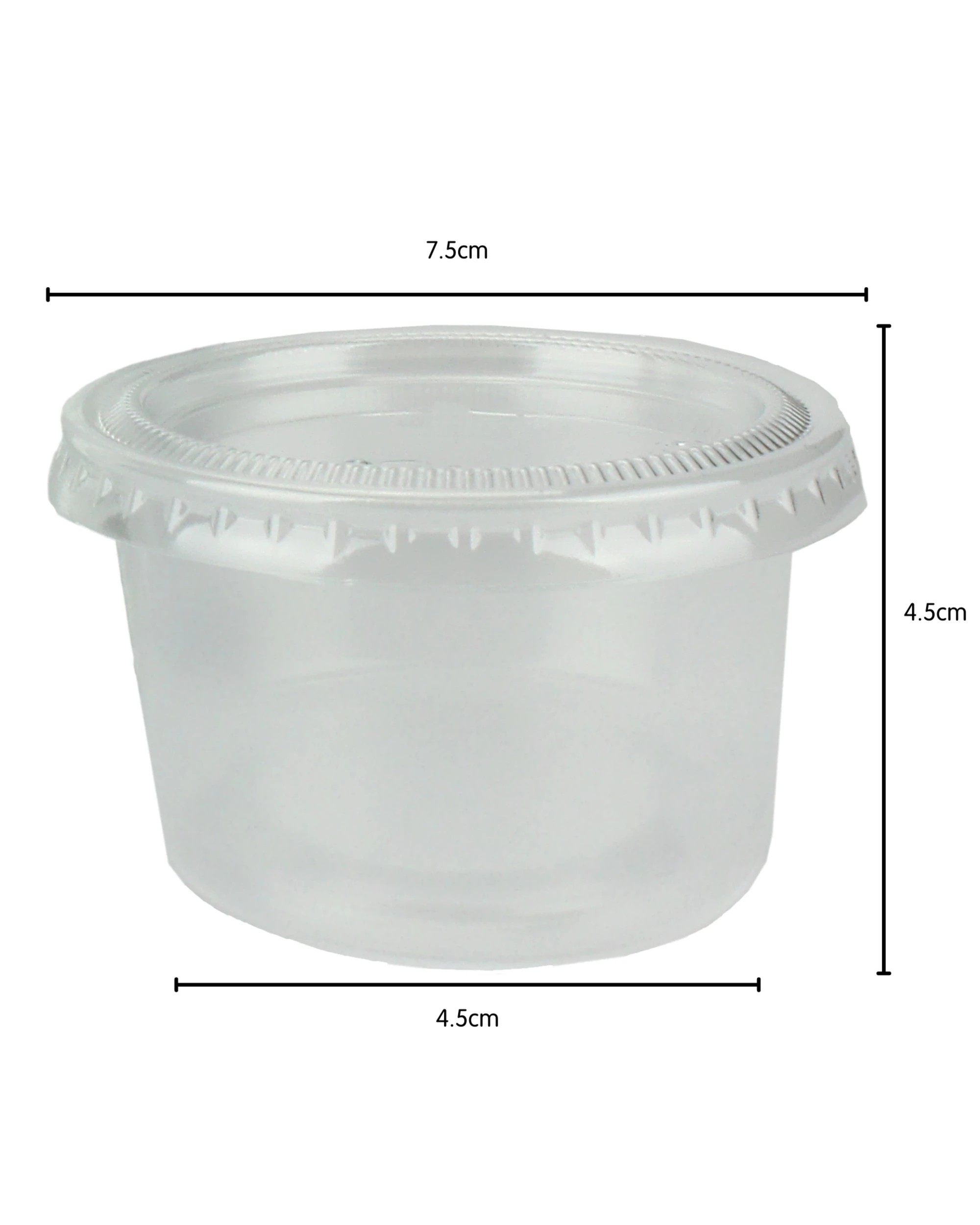 2 Durmaz Reusable Sauce Containers With Lids 120ml Pack of 10Clear - Clear, 2 of 2