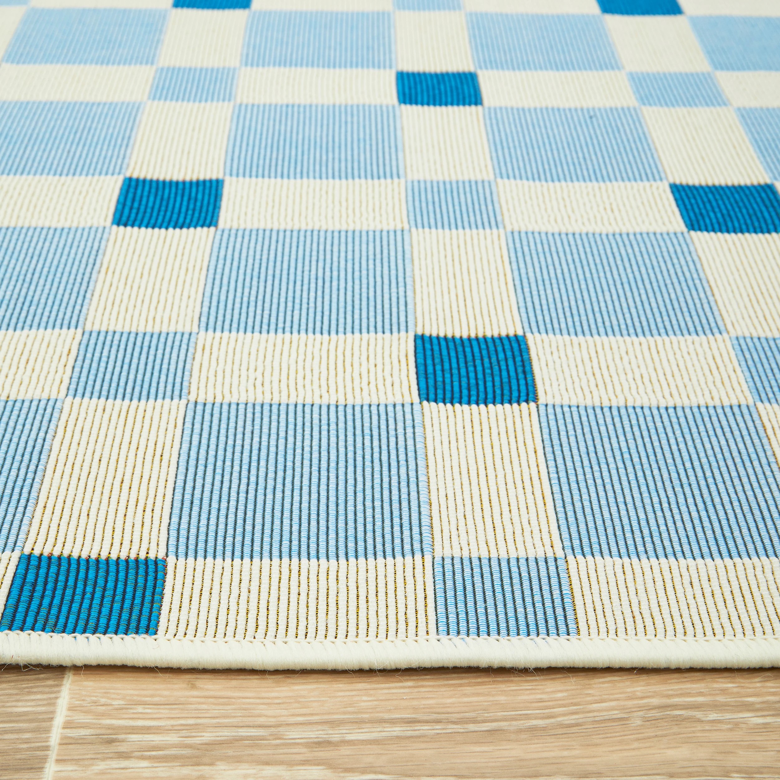 5 Common Ground Rugs Horizon Tito 400x80cm - Large Outdoor Rug - Blue, 5 of 8