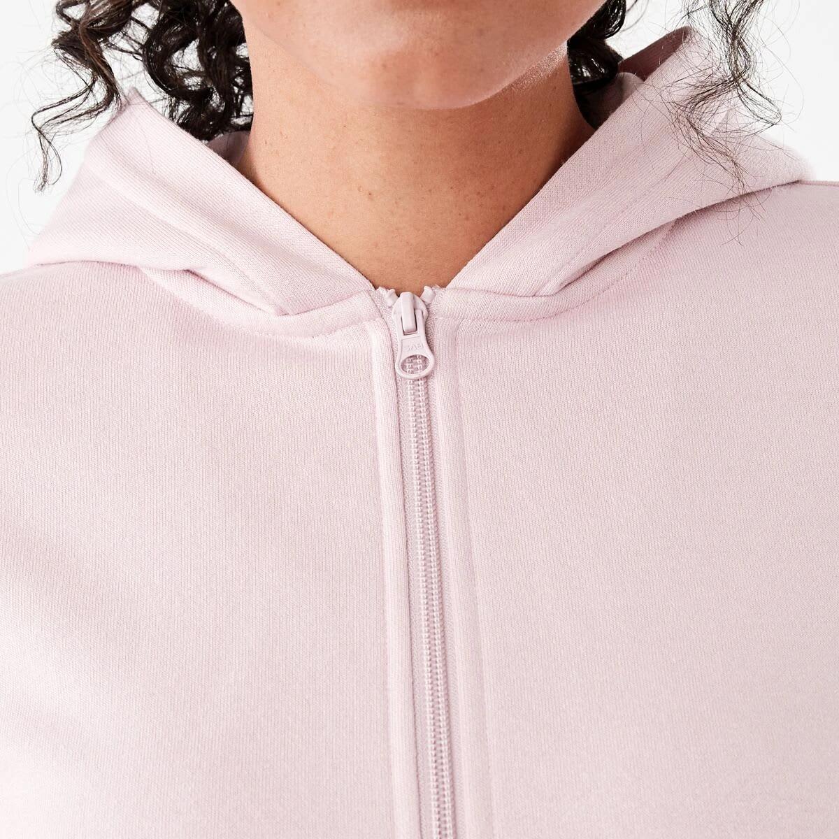 6 Active Womens Zip Through Hoodie QUARTZ PINK, 6 of 7
