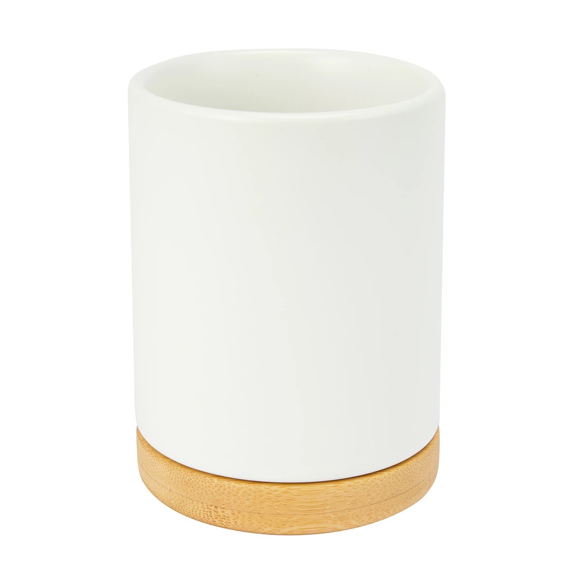 1 White and Bamboo Tumbler, 1 of 5