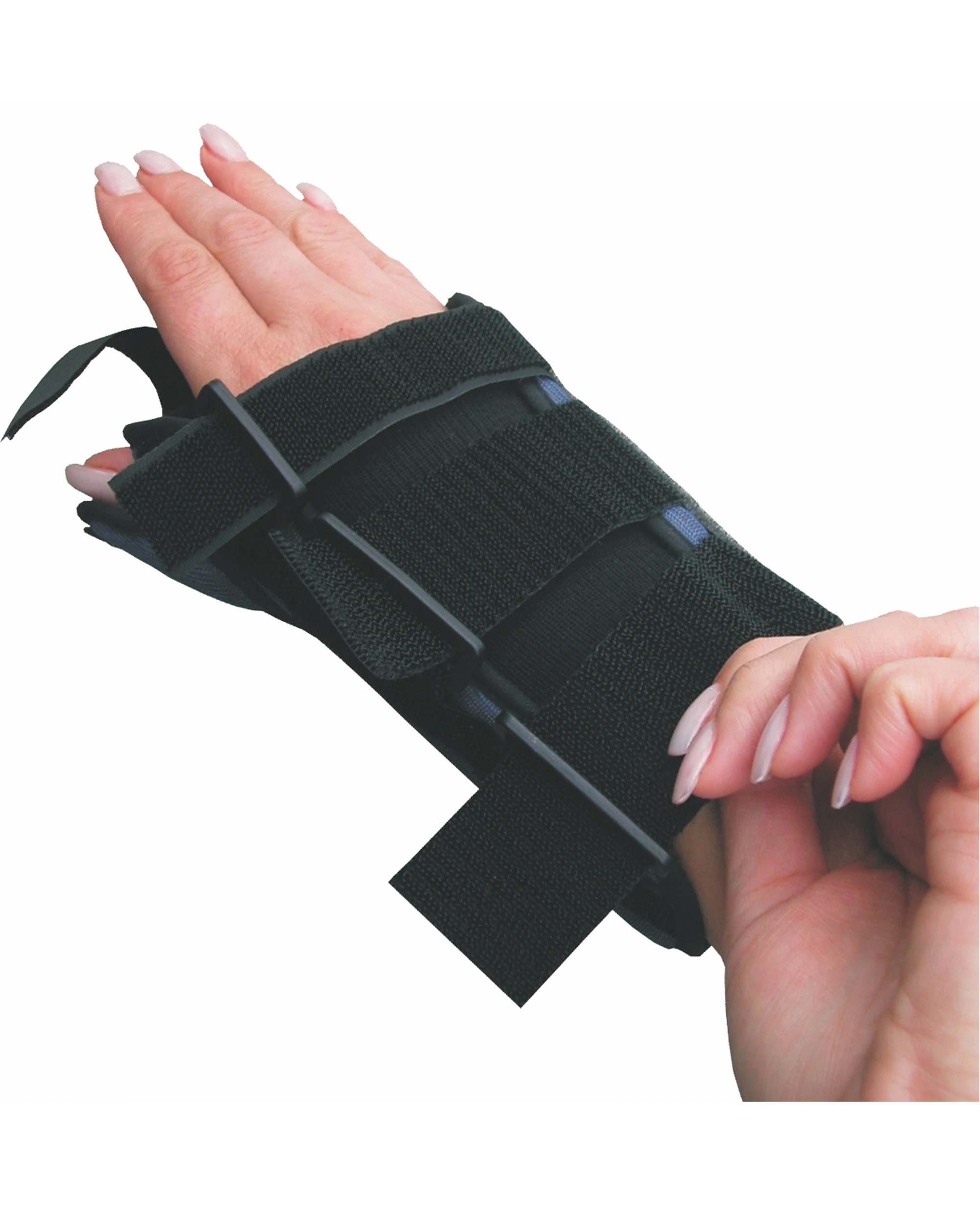 5 Bodyassist Deluxe Wrist Thumb Spica Brace Anatomical Contour Right Small - Black, 5 of 7