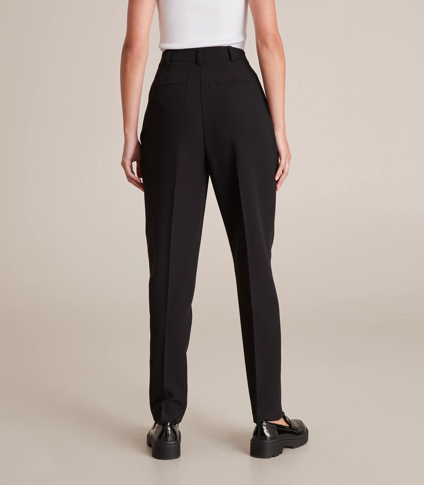 9 High Waist Tapered Full Length Pants - Preview BLACK, 9 of 10