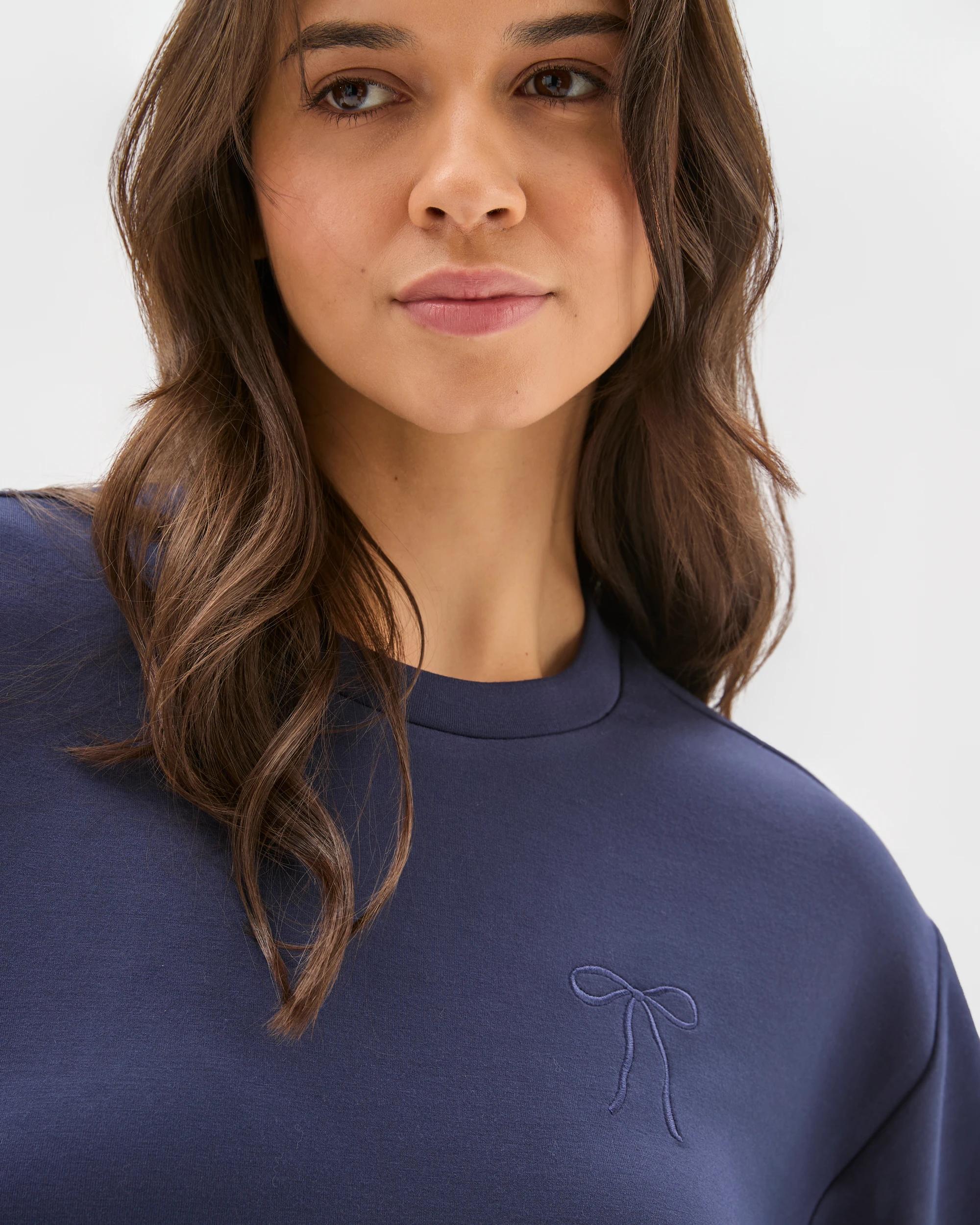 5 Target Woman Long Sleeve Crew Sleep Jumper NAVY, 5 of 7