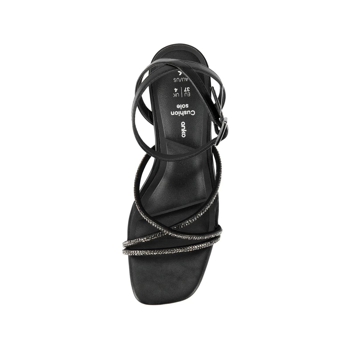 3 Dress Strappy Heels BLACK DIAMANTE, 3 of 5