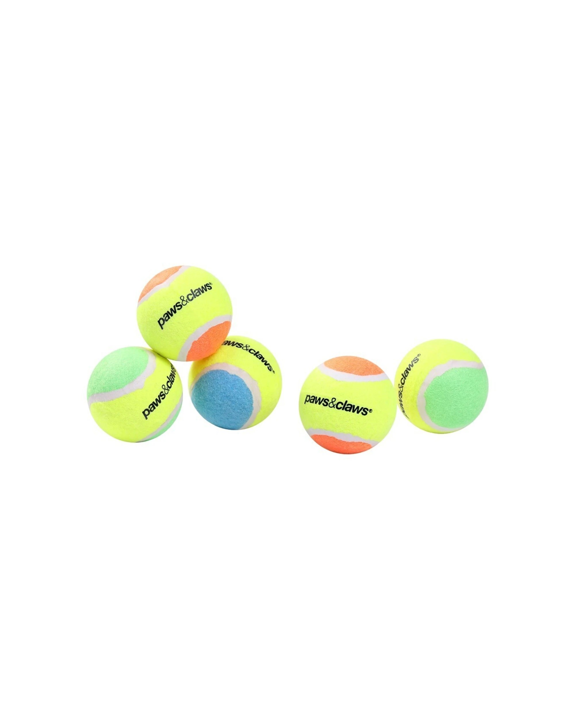 4 Paws And Claws 15pc Tennis Balls 6cm 2-Tone Durable Dog Toy - Multi, 4 of 4