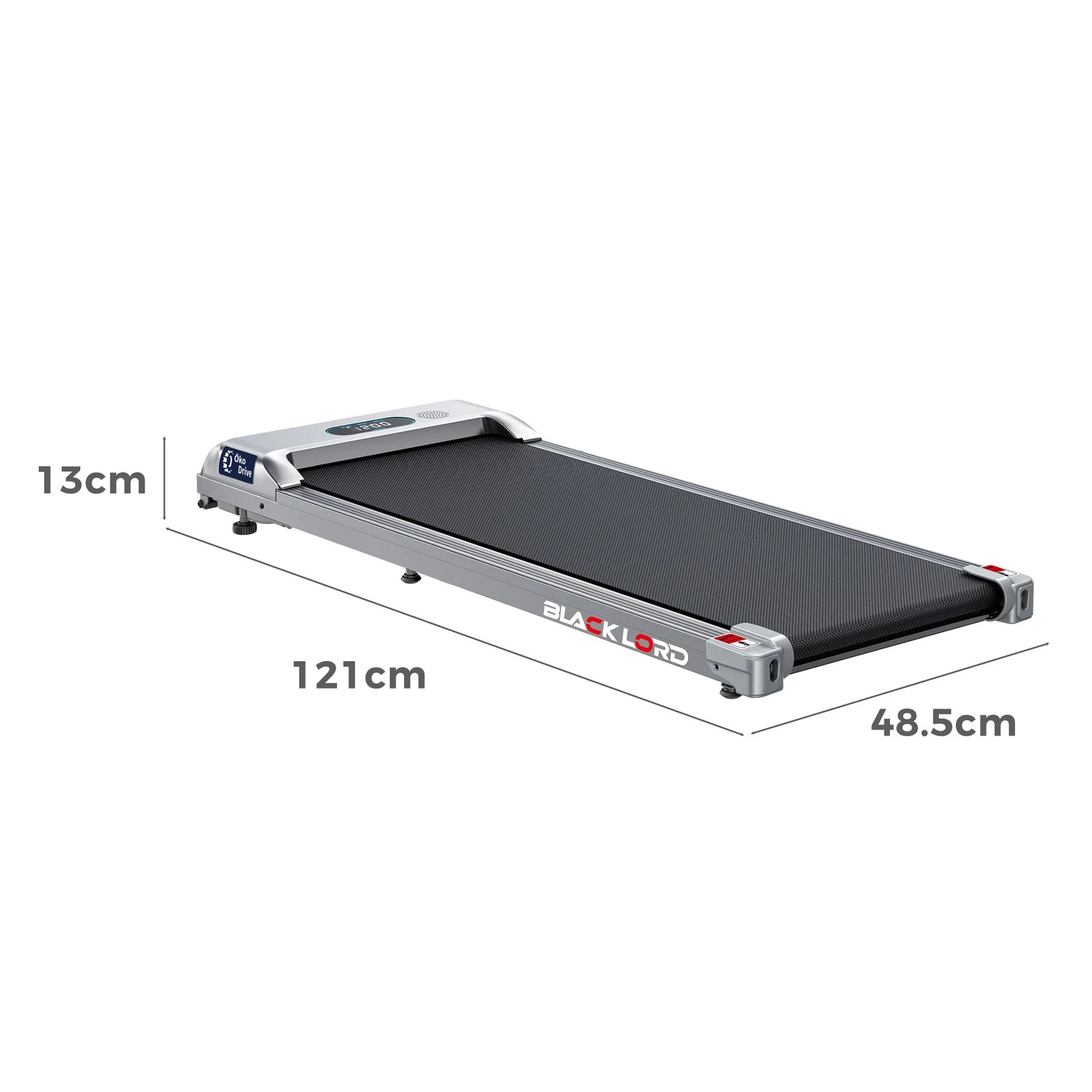 9 Black Lord Treadmill Electric Walking Pad Home Office Gym Fitness Remote Control - Silver, 9 of 9