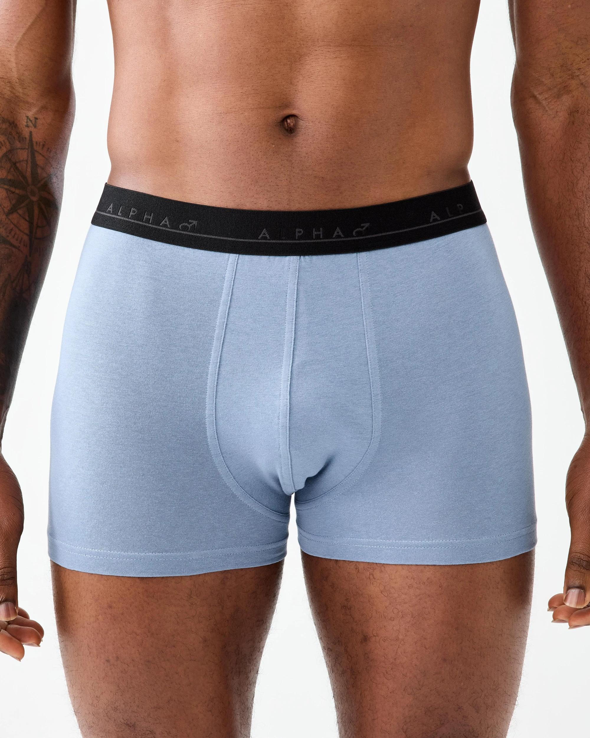 2 5 Pack Plain Trunks Turquoise Blue, 2 of 9