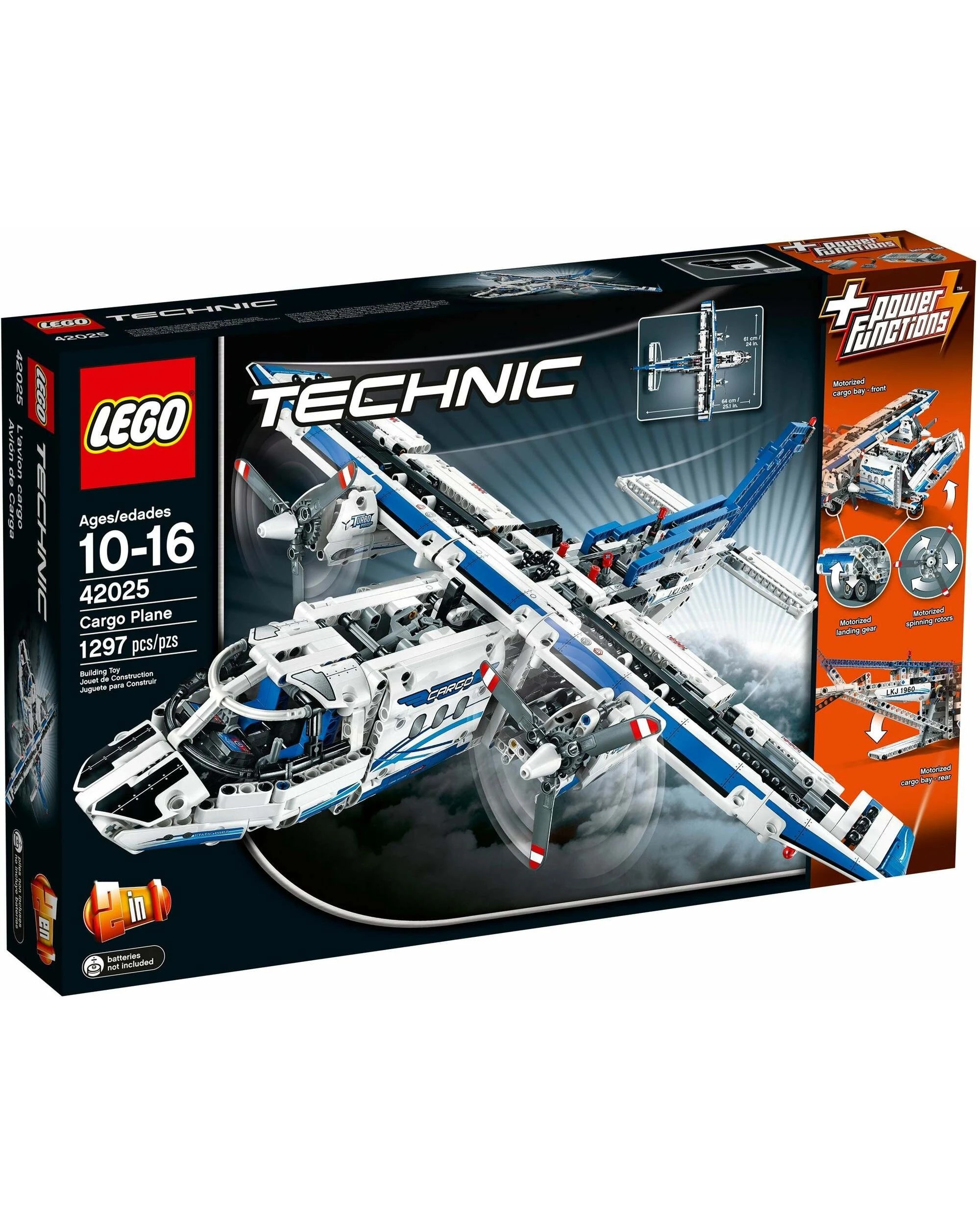 1 LEGO 42025 Cargo Plane: Motorized, Huge, Realistic!, 1 of 5