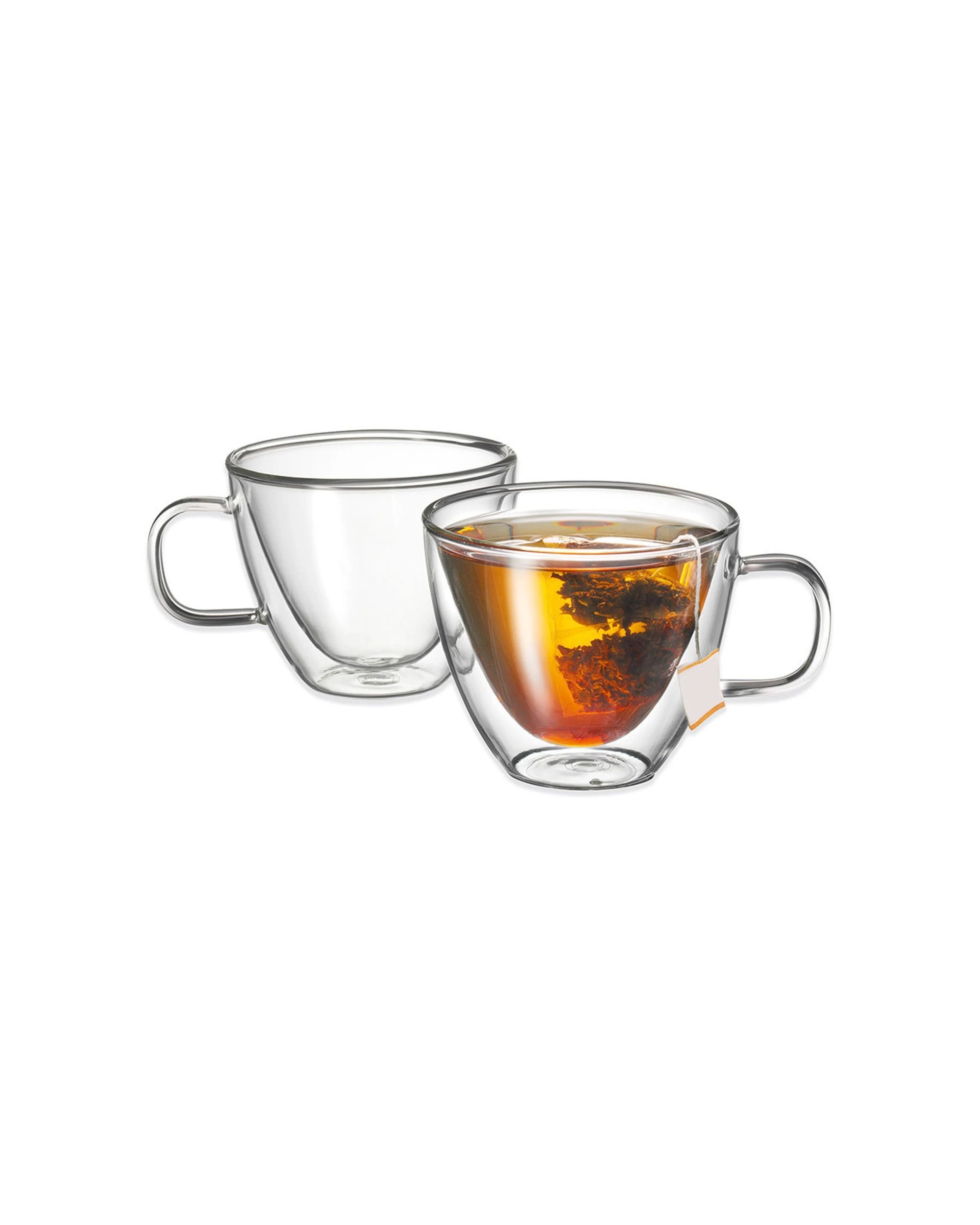 1 Avanti 2PK Sienna Twin Wall Glass Cup Borosilicate 250ml Thermal - Clear, 1 of 1