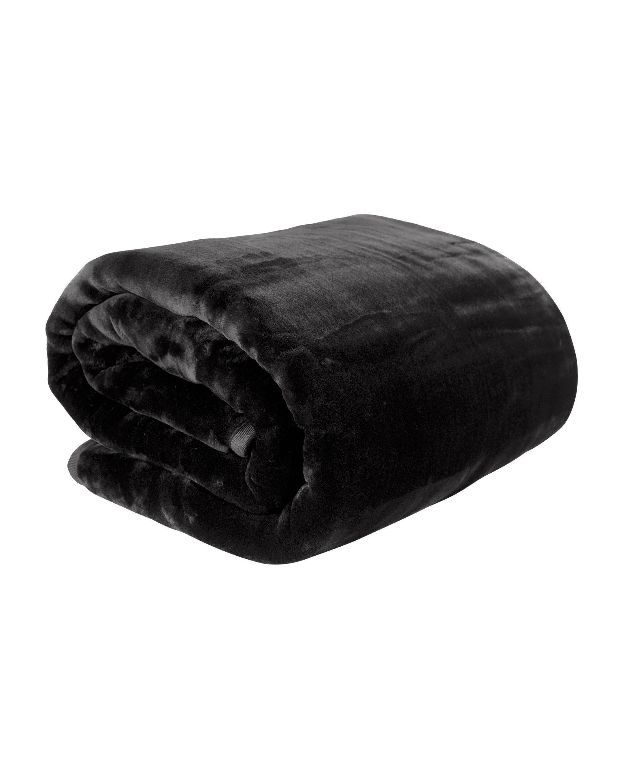 1 Laura Hill 800-gsm Mink Blanket Double-sided Soft Plush Bed Faux Throw Rug Black
 - Queen Bed, 1 of 9