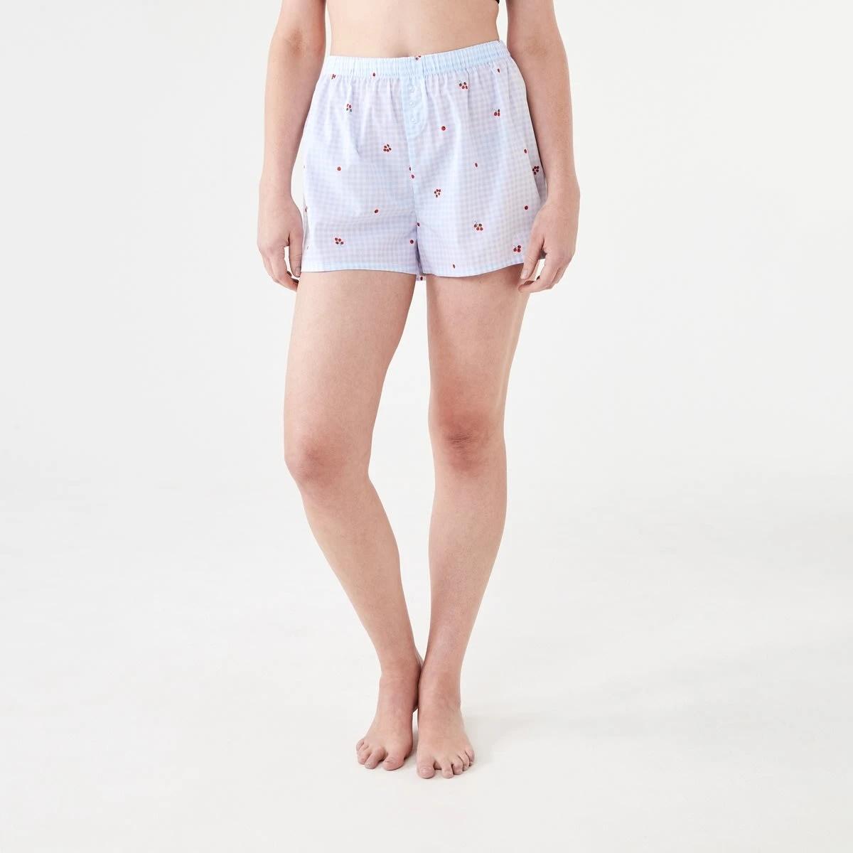 6 Woven Boxer Shorts TOMATO CHECK HALOGEN BLUE, 6 of 6