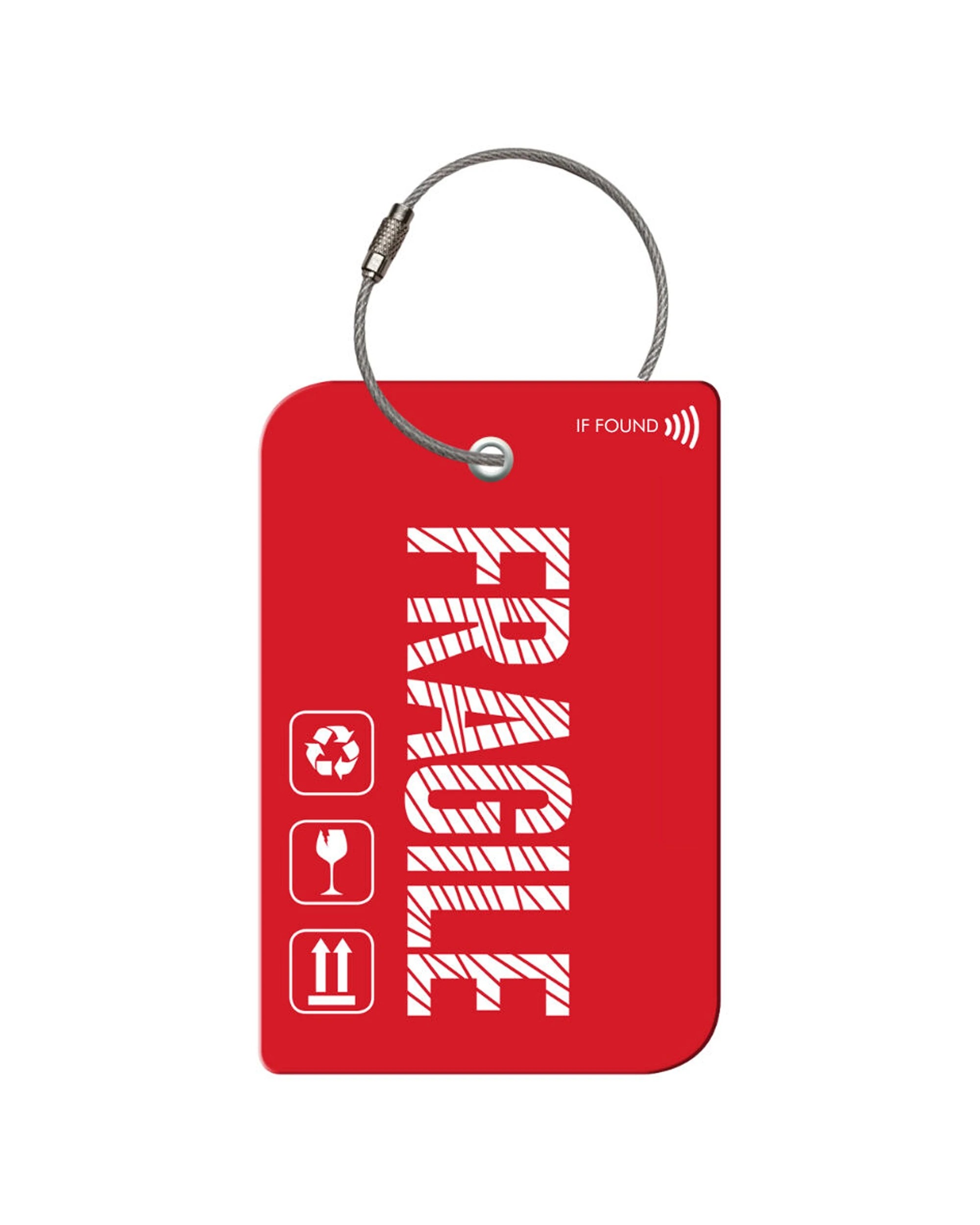 1 Retreev Fragile Travel Bag Smart Tag Luggage Suitcase Name Card with QR - Multi, 1 of 2