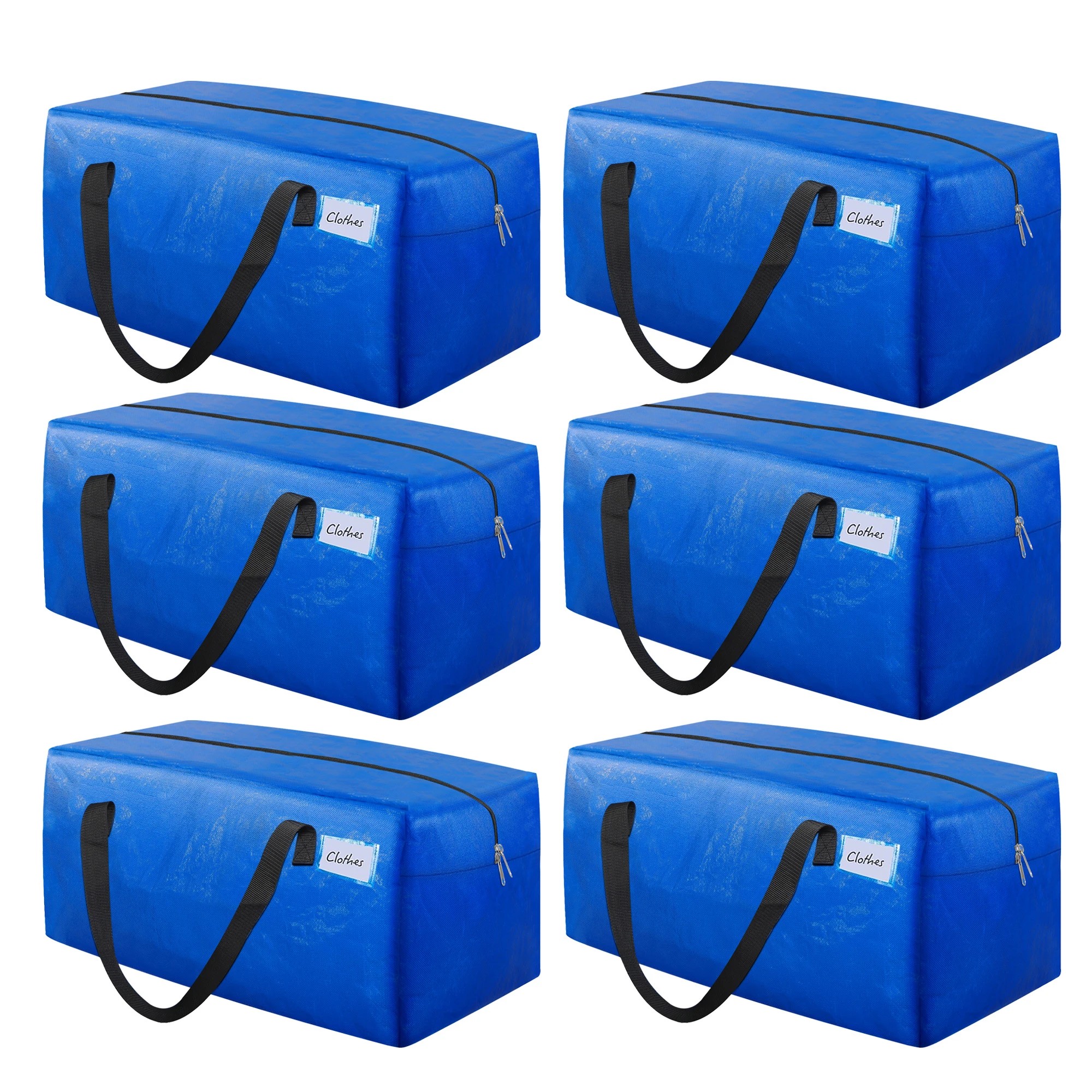 1 Traderight 6PCS Moving Box With Zip and Handle - Blue, 1 of 9